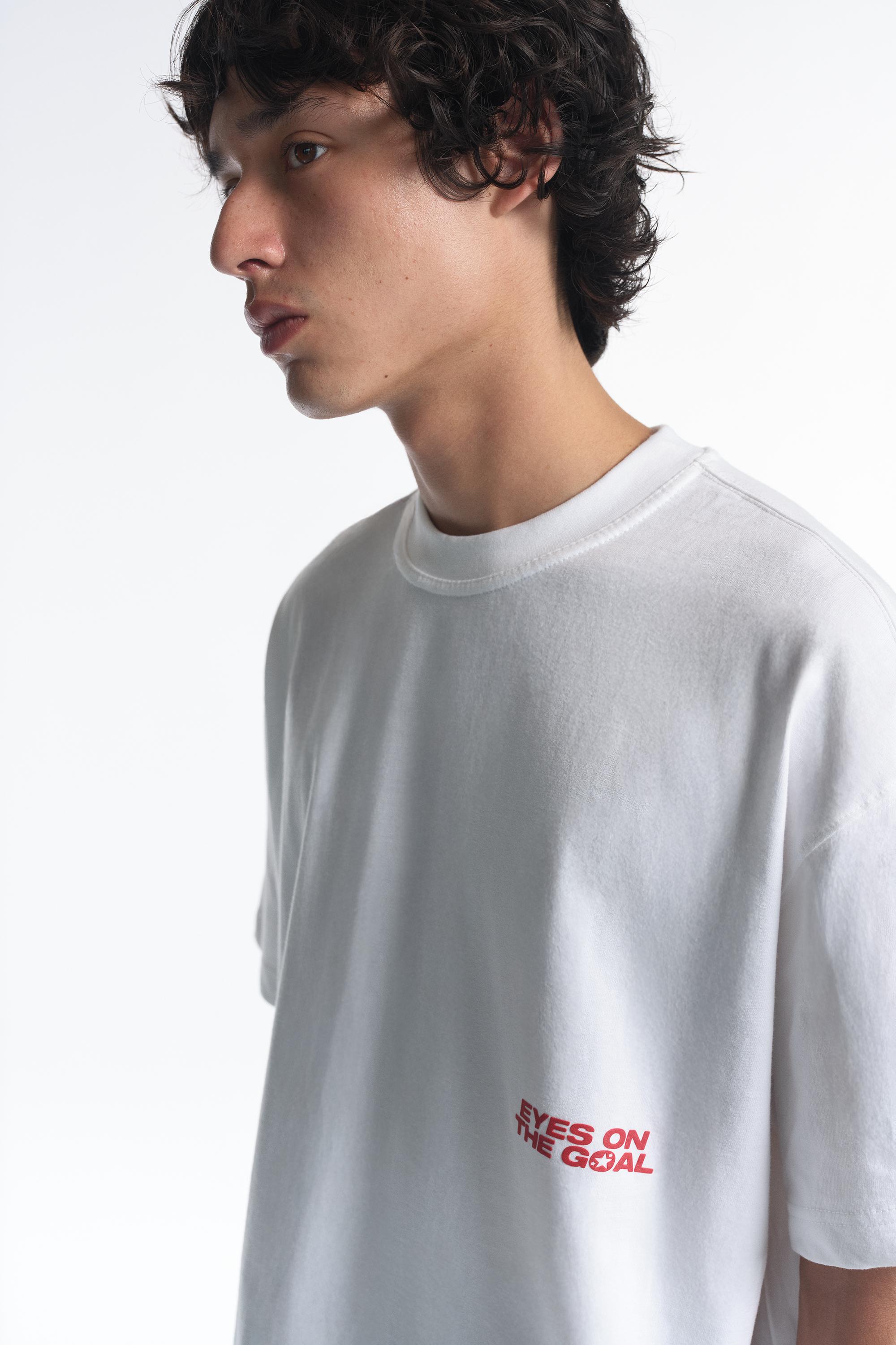STWD red star T-shirt — White