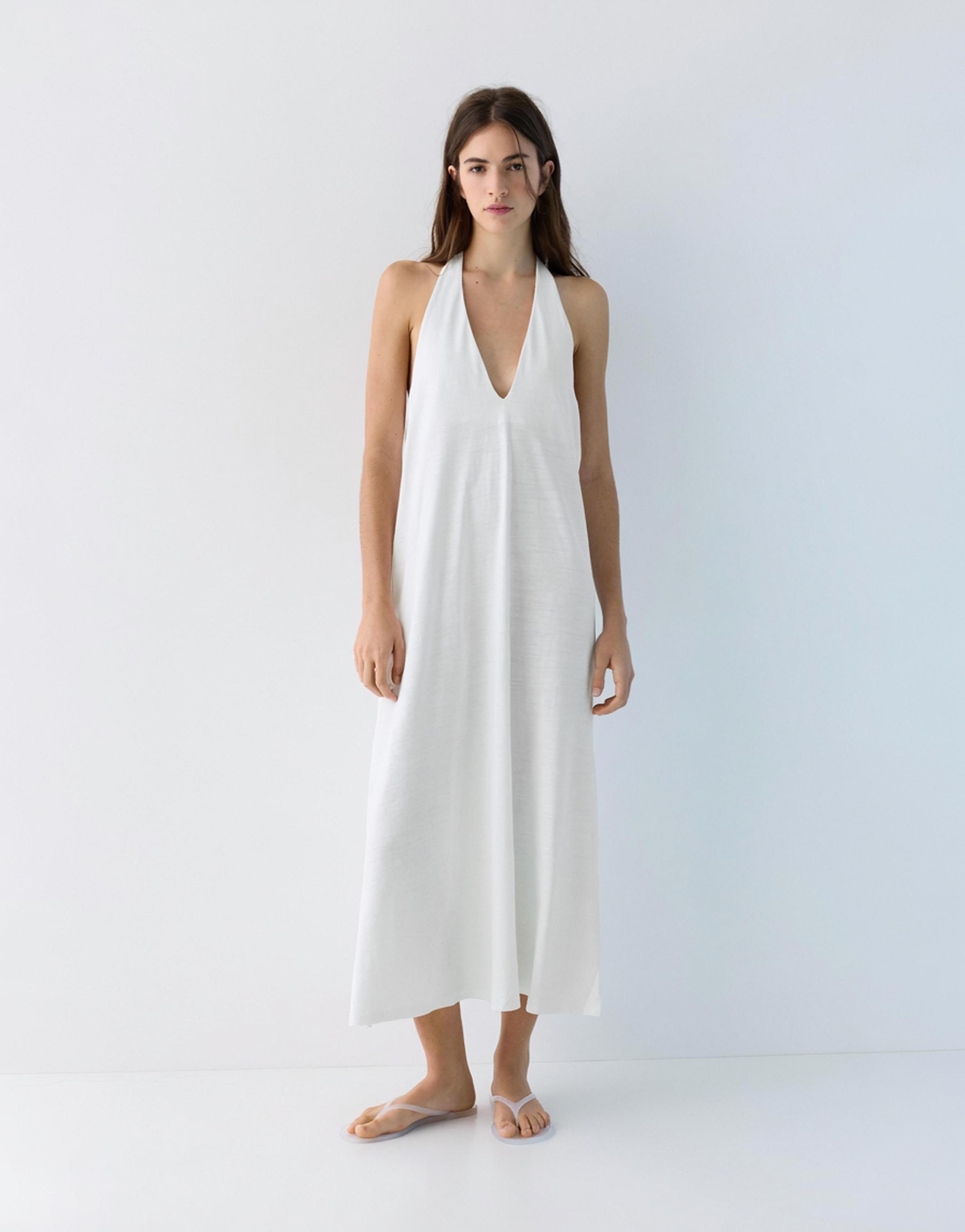 Halter midi elbise - Görsel 42