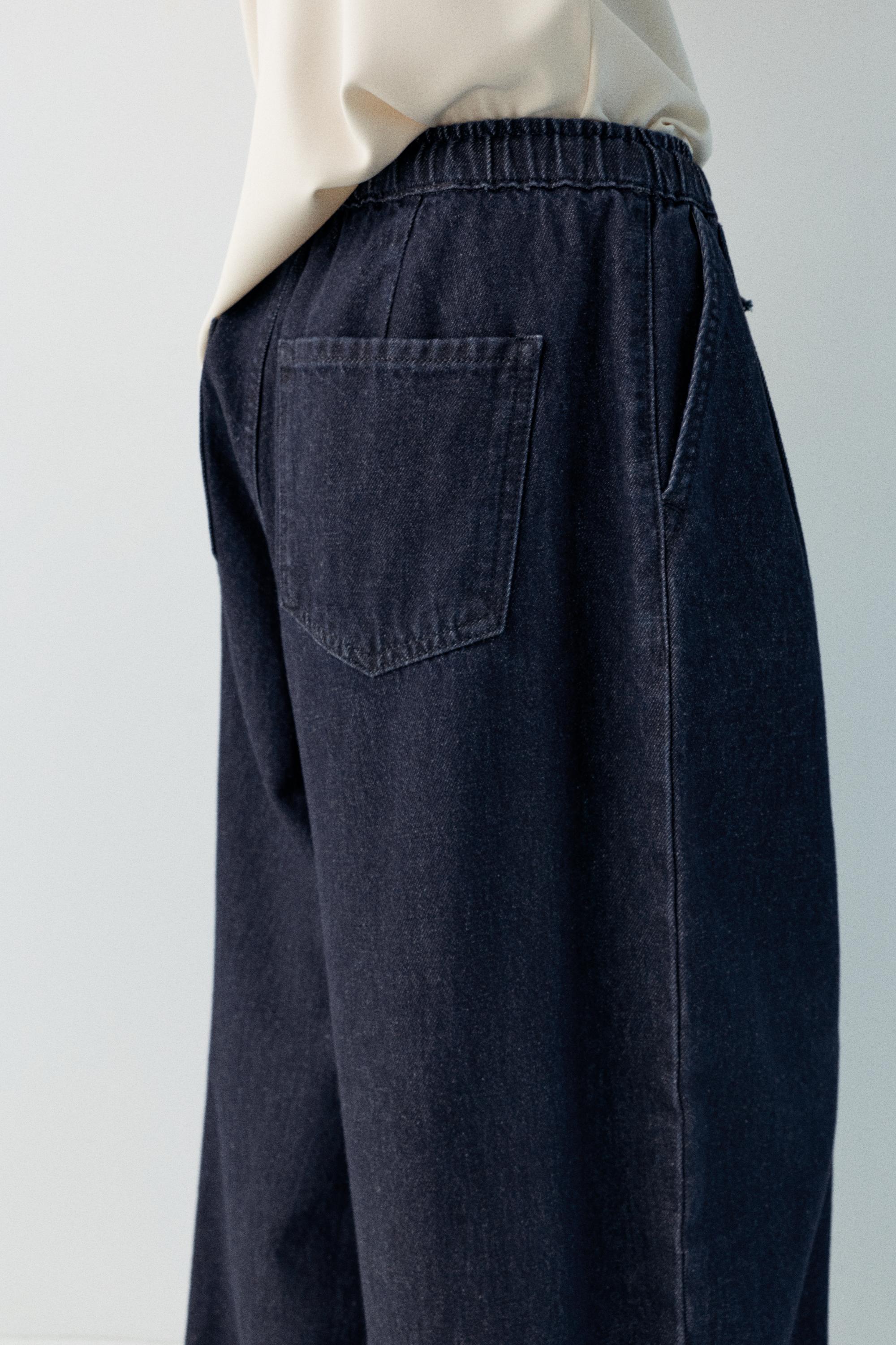 Sarouel trousers jeans — Navy