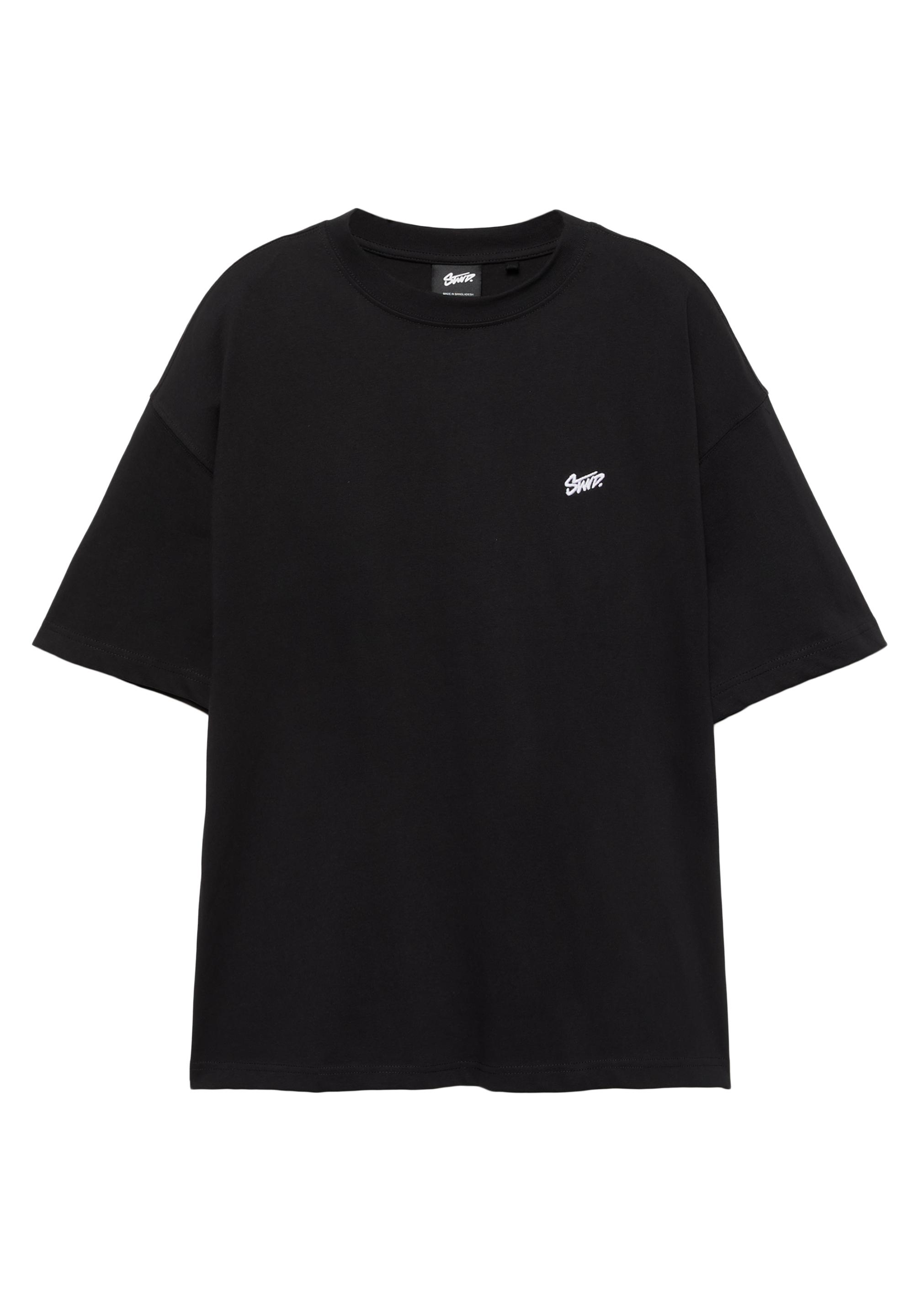 STWD logo boxy T-shirt — Black