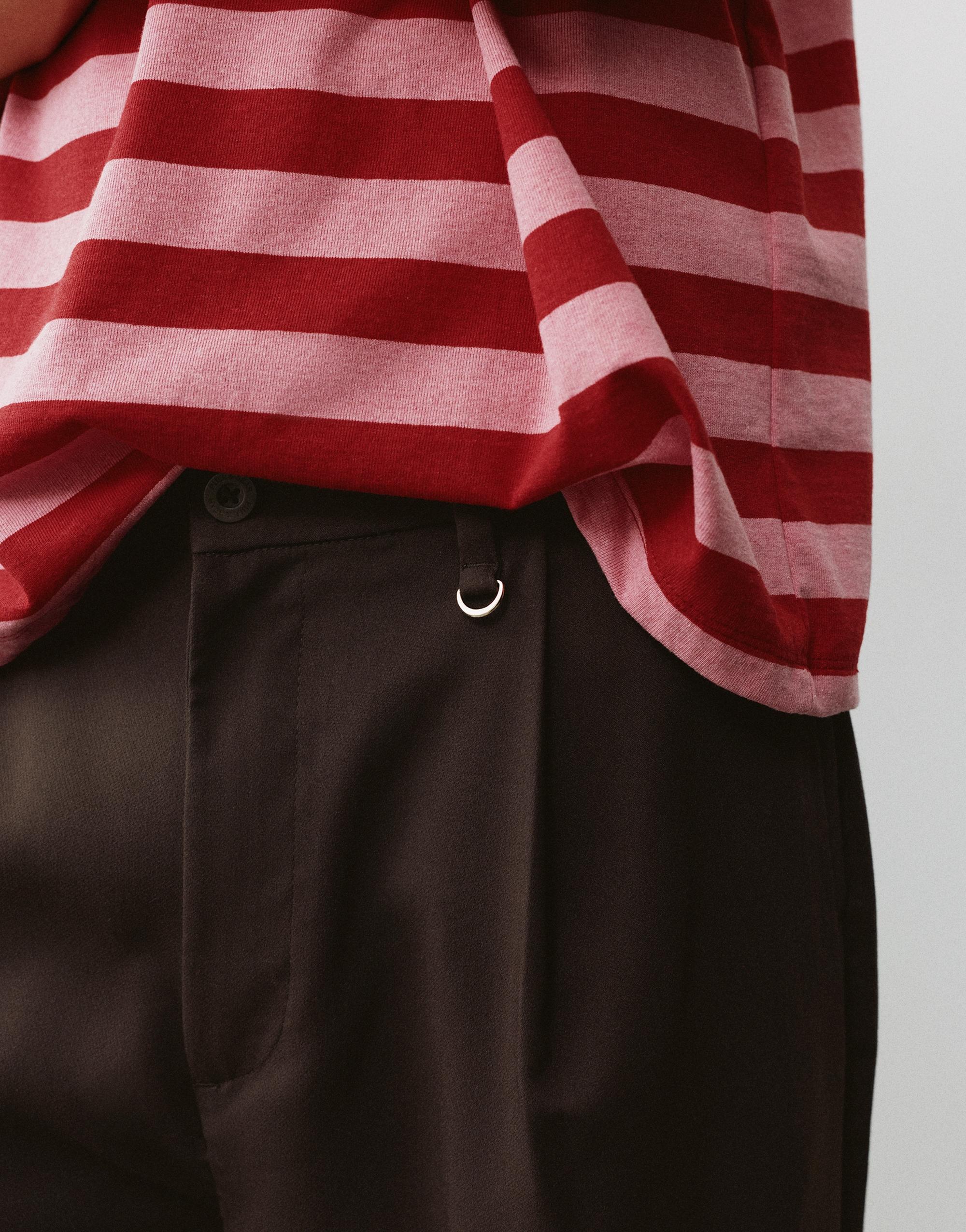 Tailored darted trousers — Brown