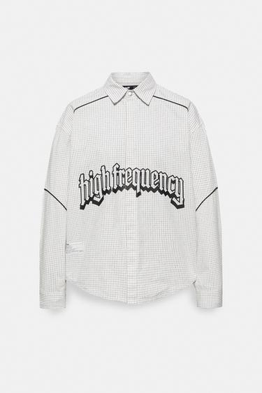 Check graphic shirt — Bright white 4