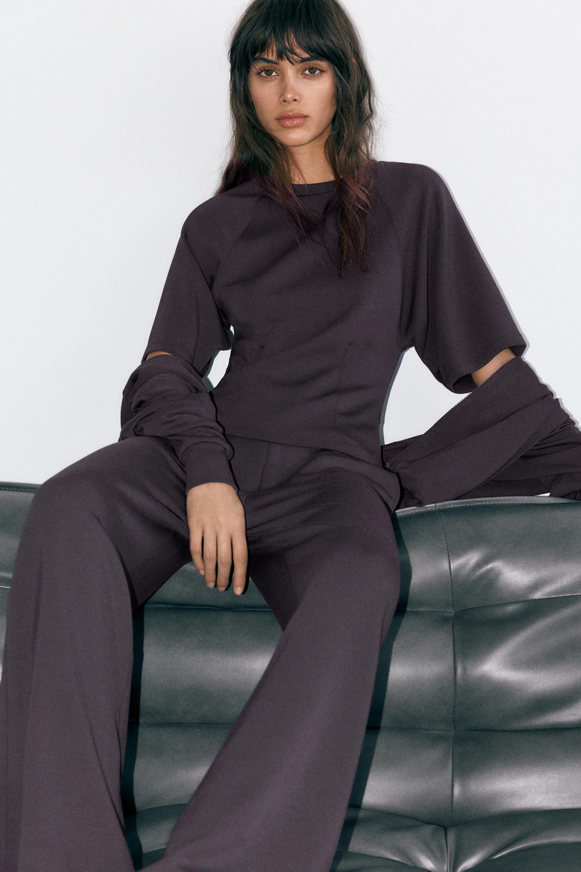 Soft touch short sleeve sweatshirt — Black