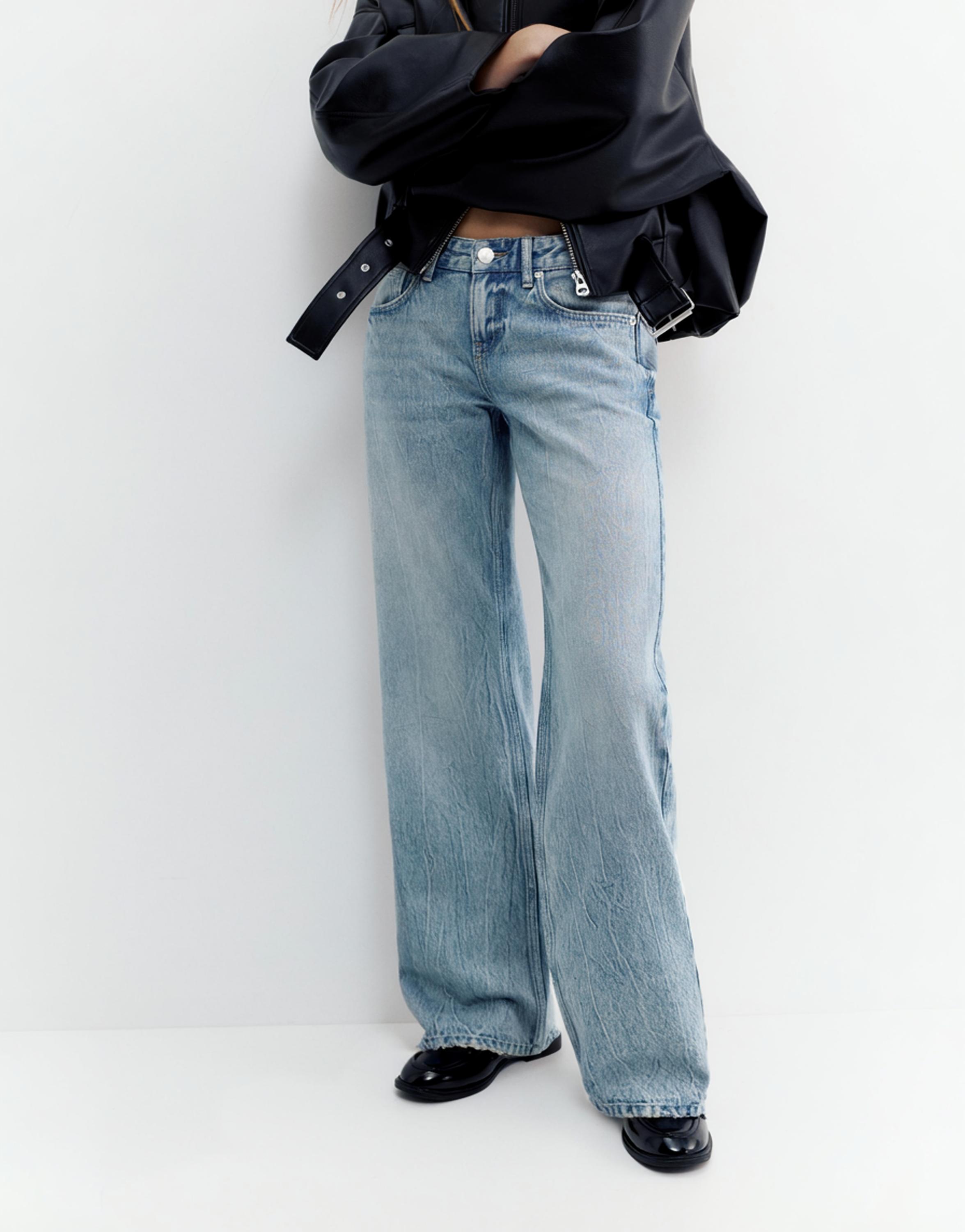 Yıldız detaylı straight fit jean - Görsel 23