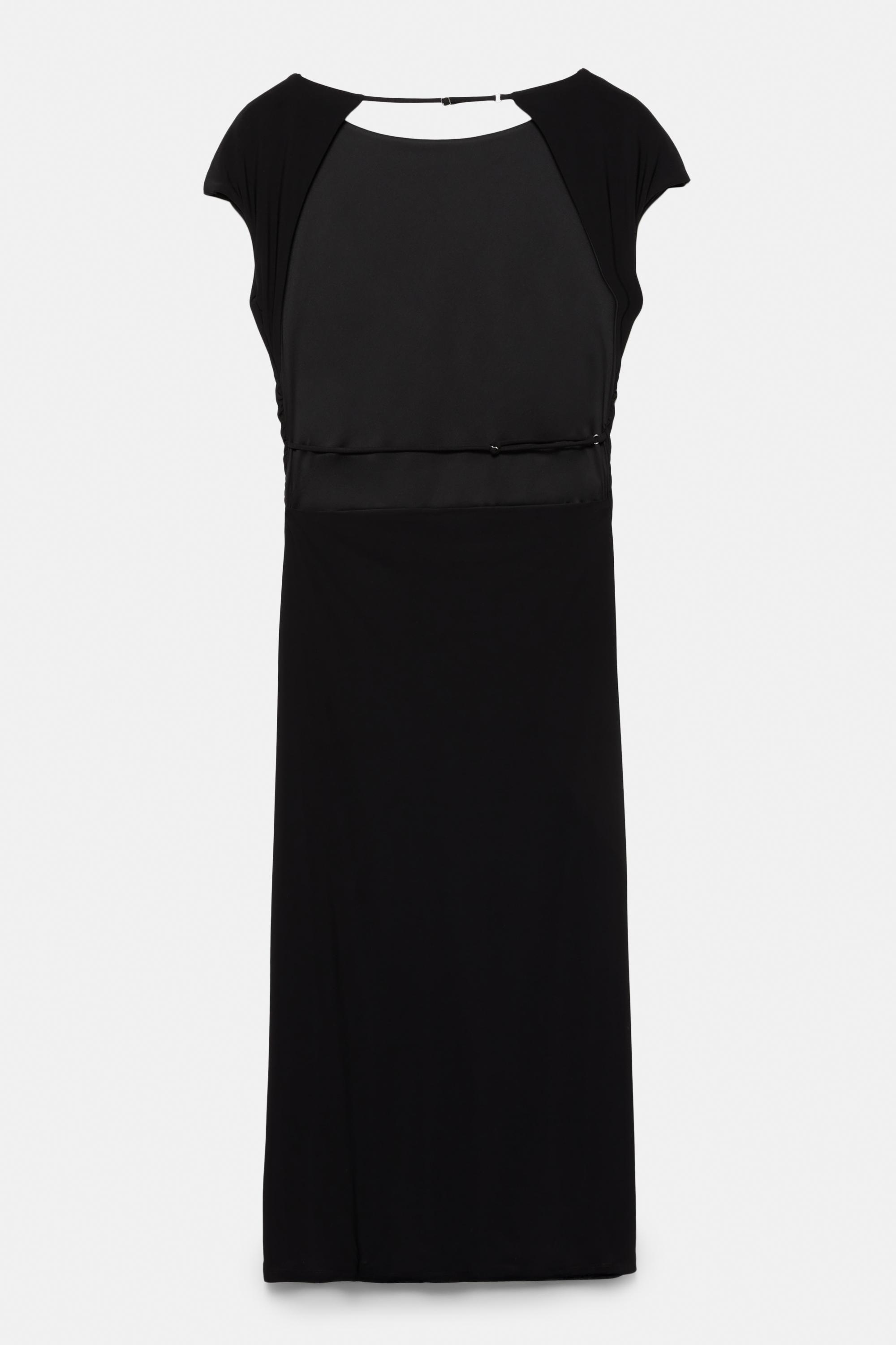 Sırtı açık midi elbise - Görsel 20