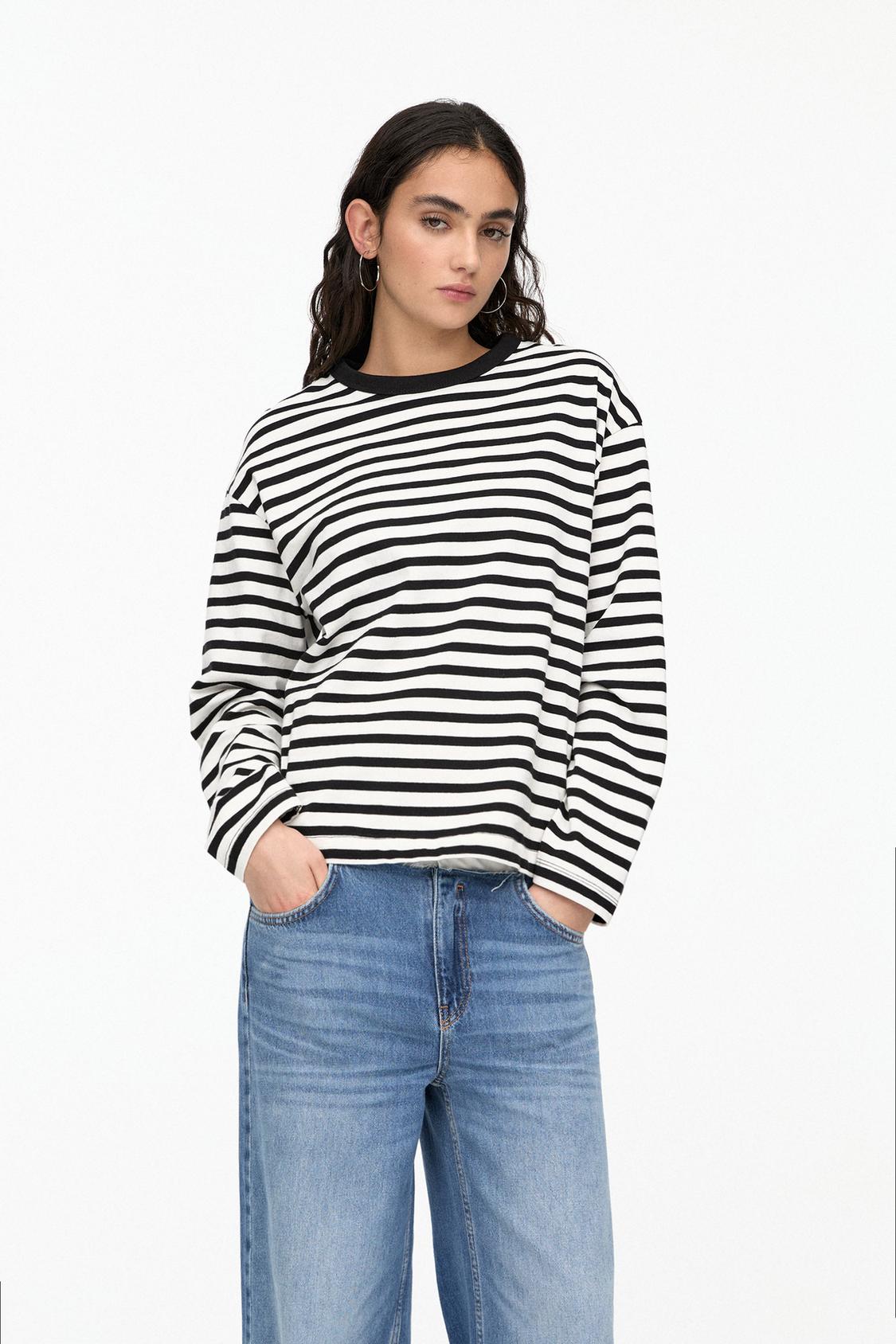 Sale Camisas Camisa Rayas Hombre Pull And Bear Camiseta Oversize