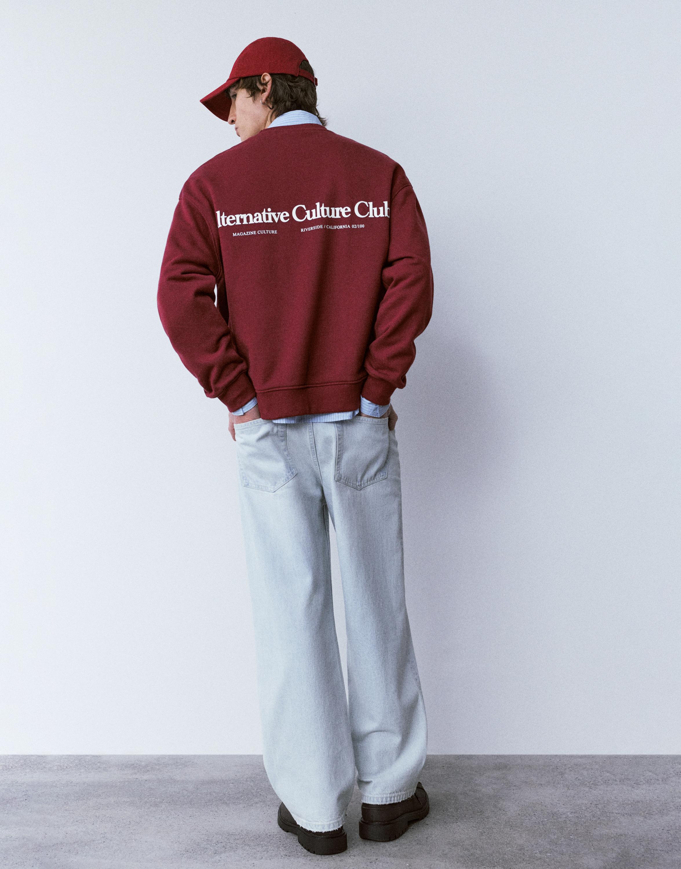 Bisiklet yaka sweatshirt - Görsel 10