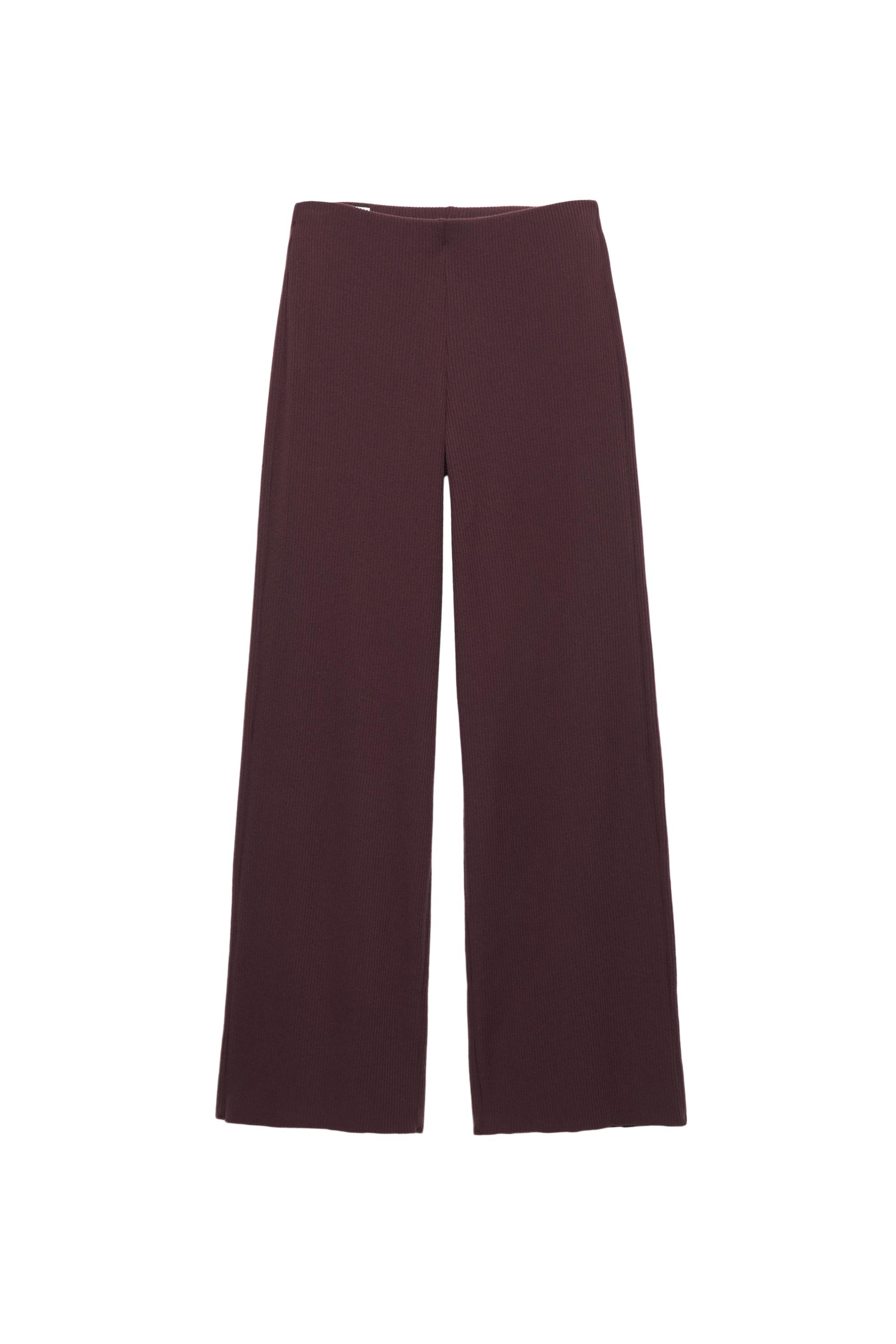 Soft touch düz pantolon - Görsel 17