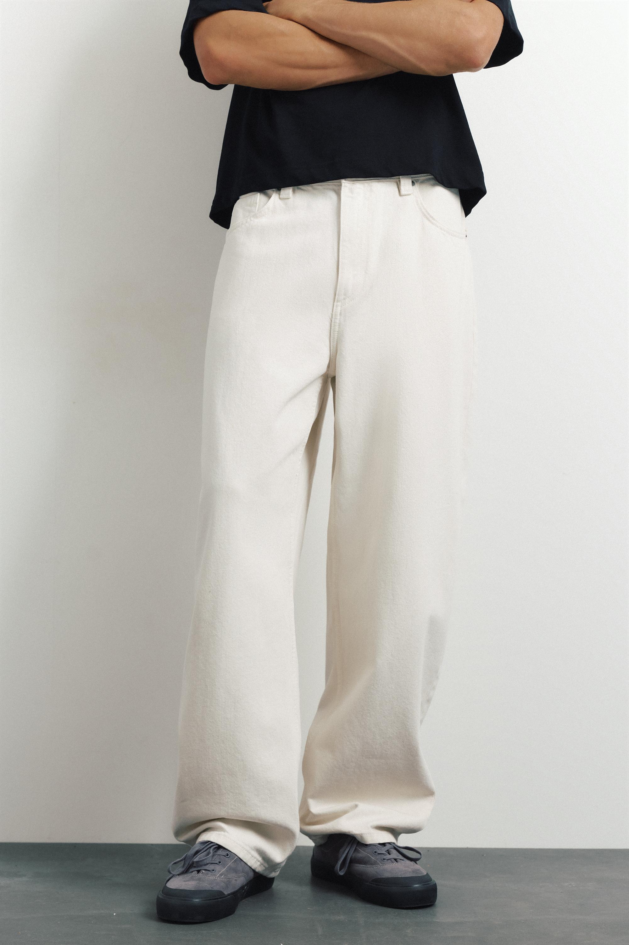 Baggy balloon jeans — White