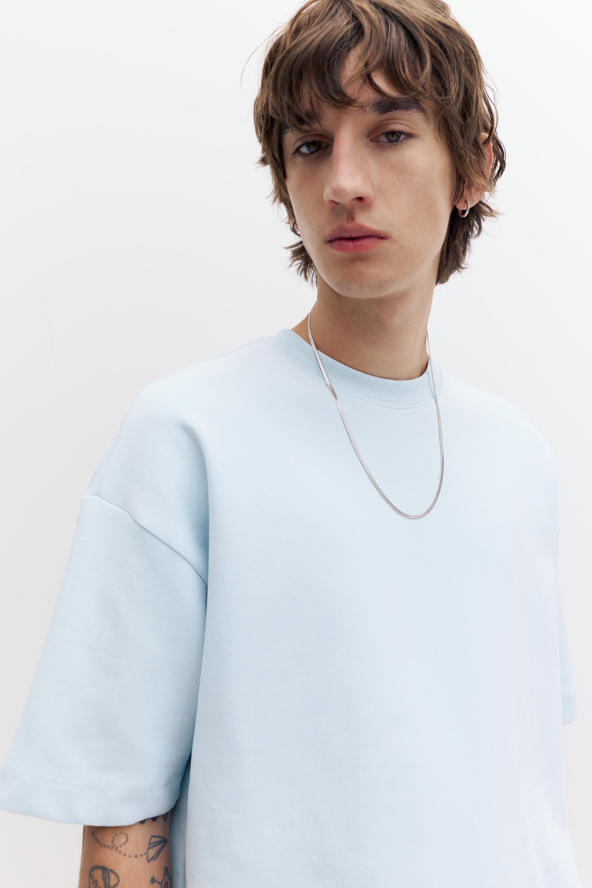 Kısa kollu interlok sweatshirt - Görsel 42