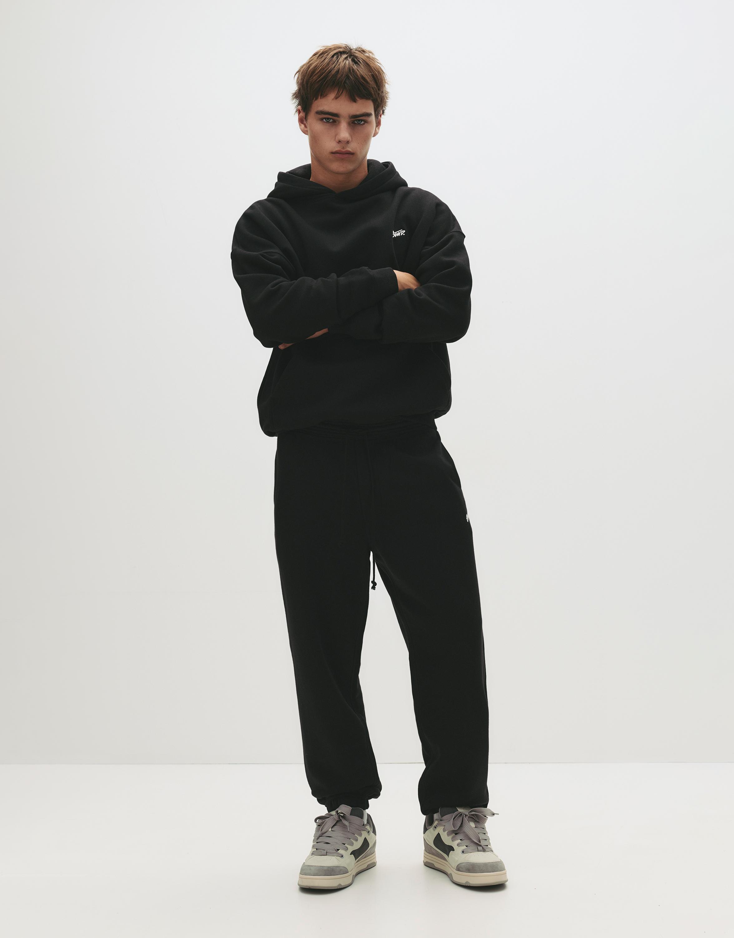 STWD tracksuit bottoms — Black
