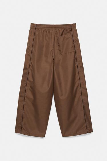 STWD checked jogger trousers — Brown 6
