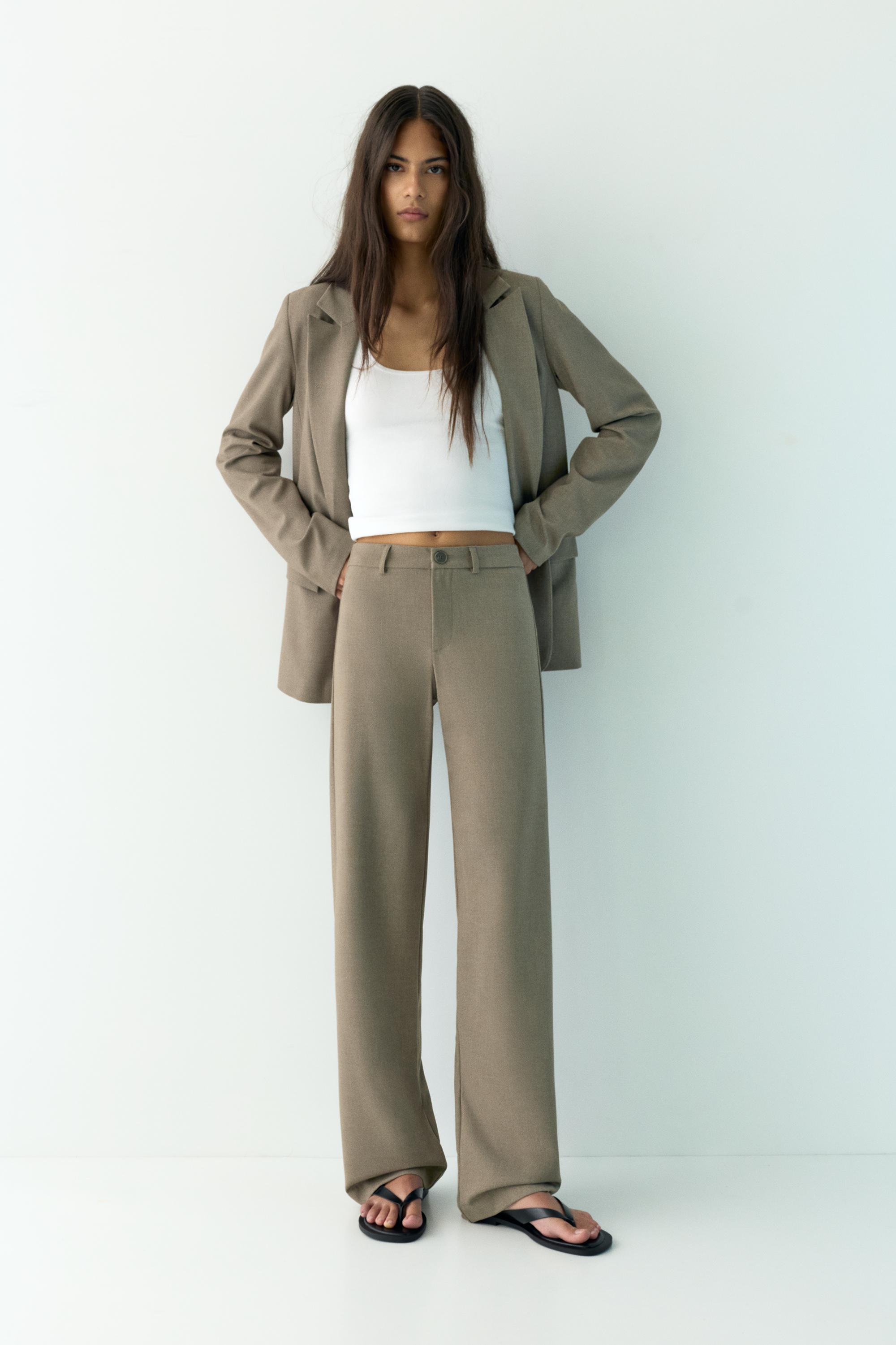 Uzun bol paça kumaş pantolon - Görsel 29