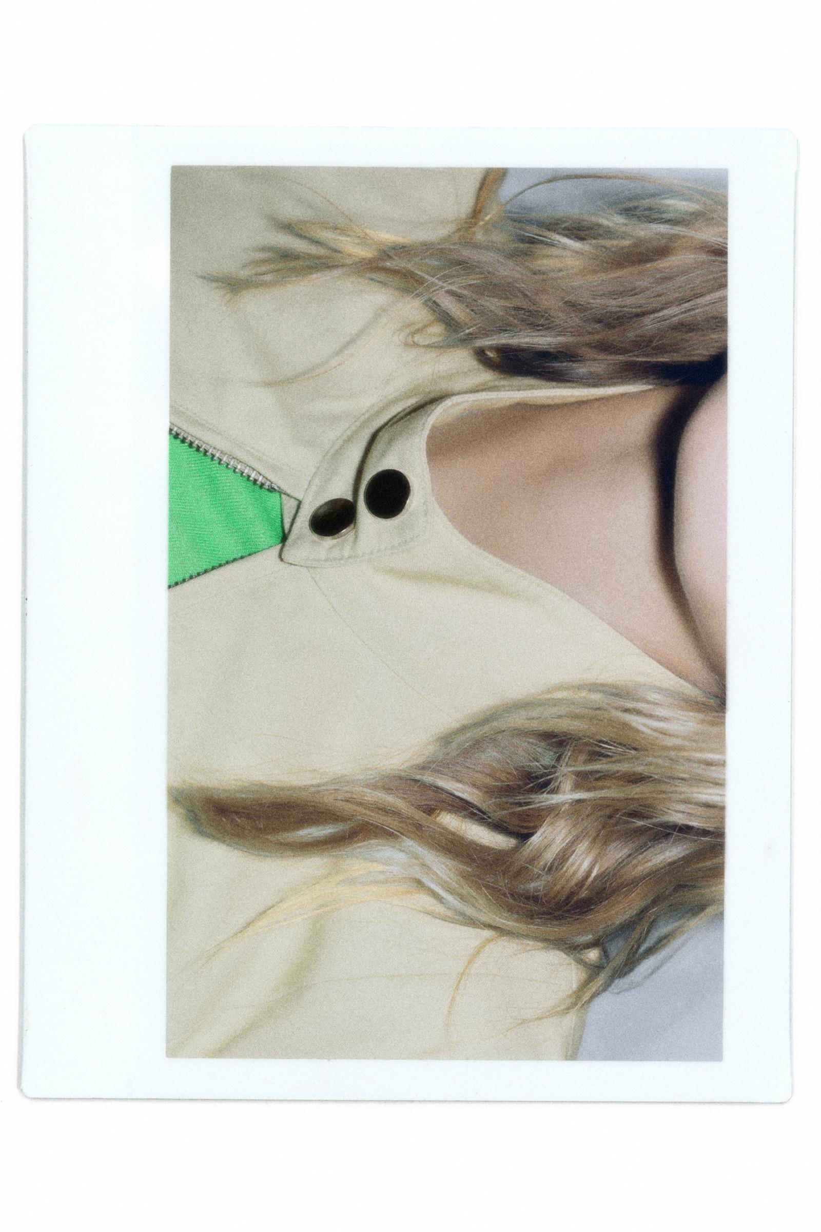 Fitted high neck jacket — Sand