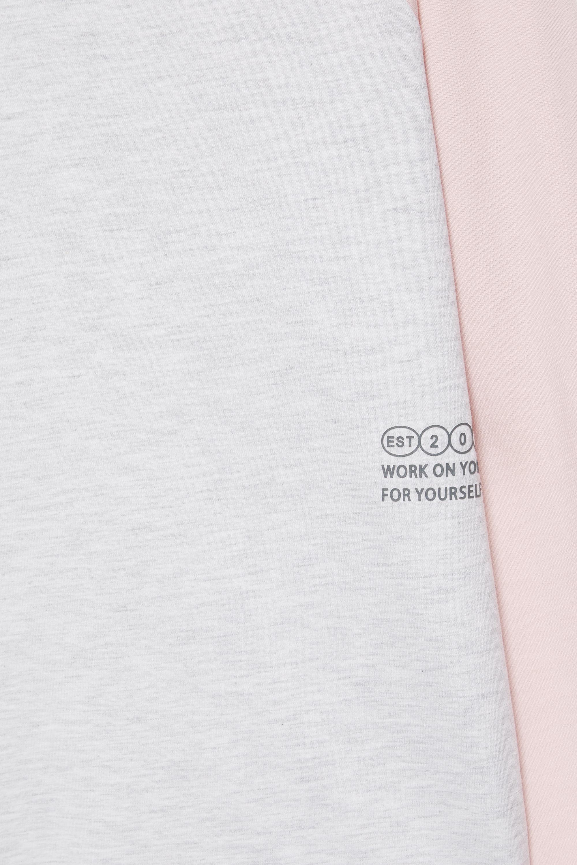 Raglan sleeve T-shirt — Pink