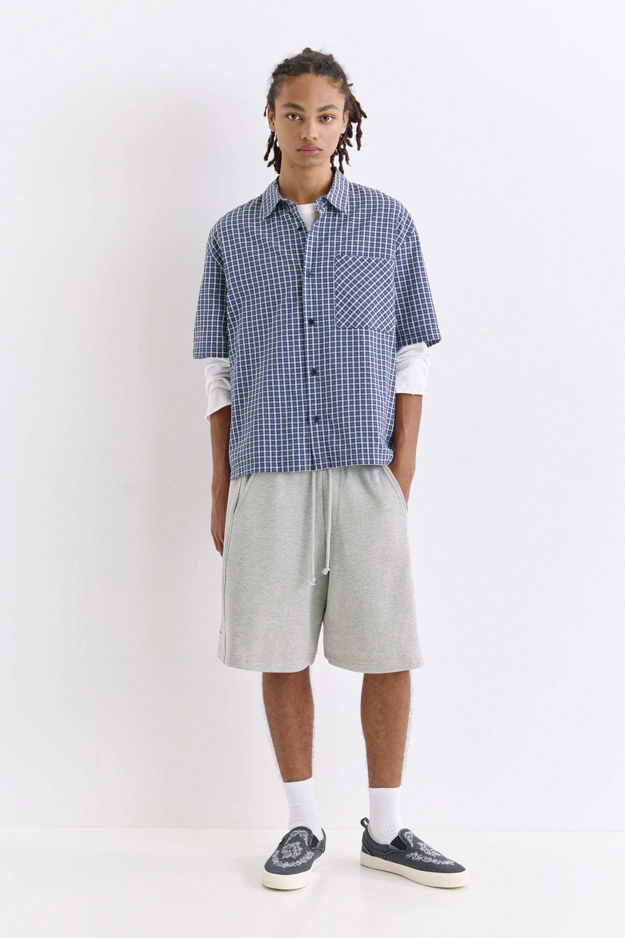 STWD sports Bermuda shorts — Medium marl