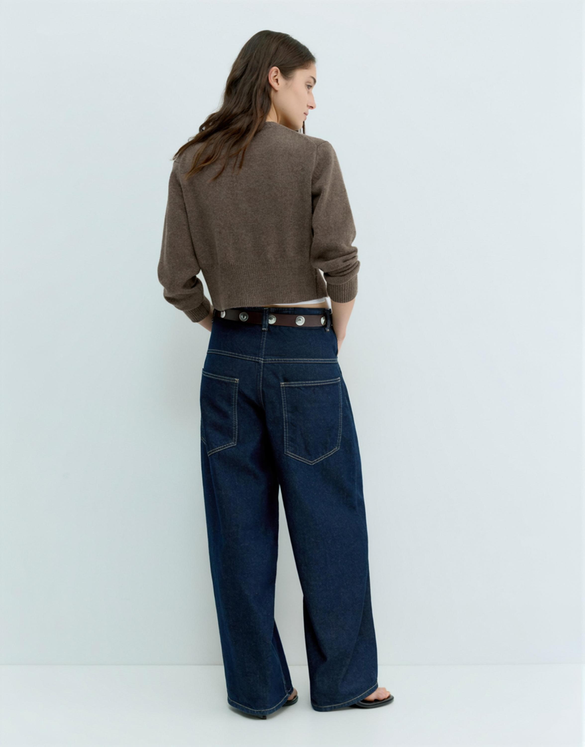 Kısa düğmeli hırka - Görsel 6