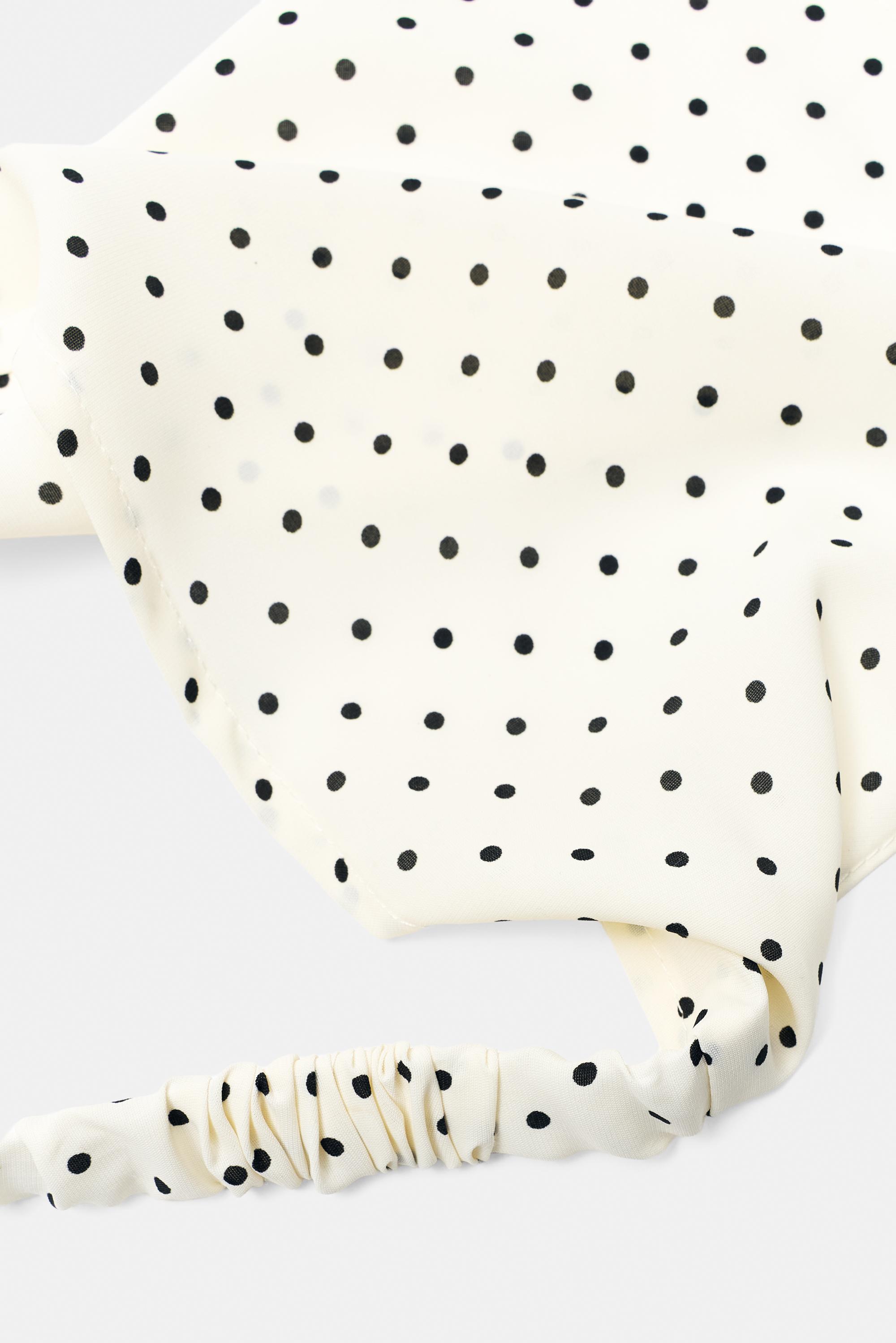 Puantiye desenli bandana - Görsel 4