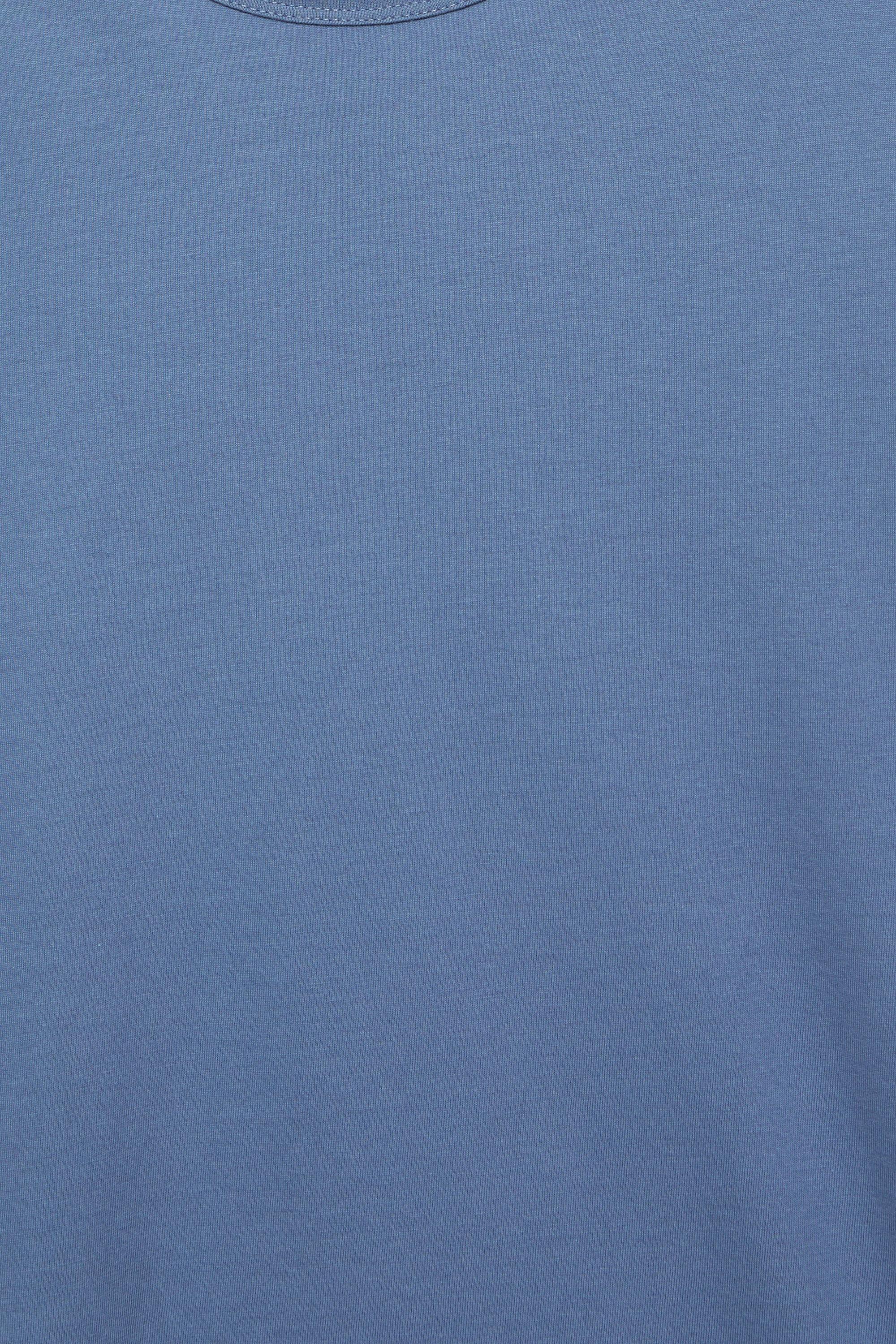 Slim fit basic T-shirt — Blue