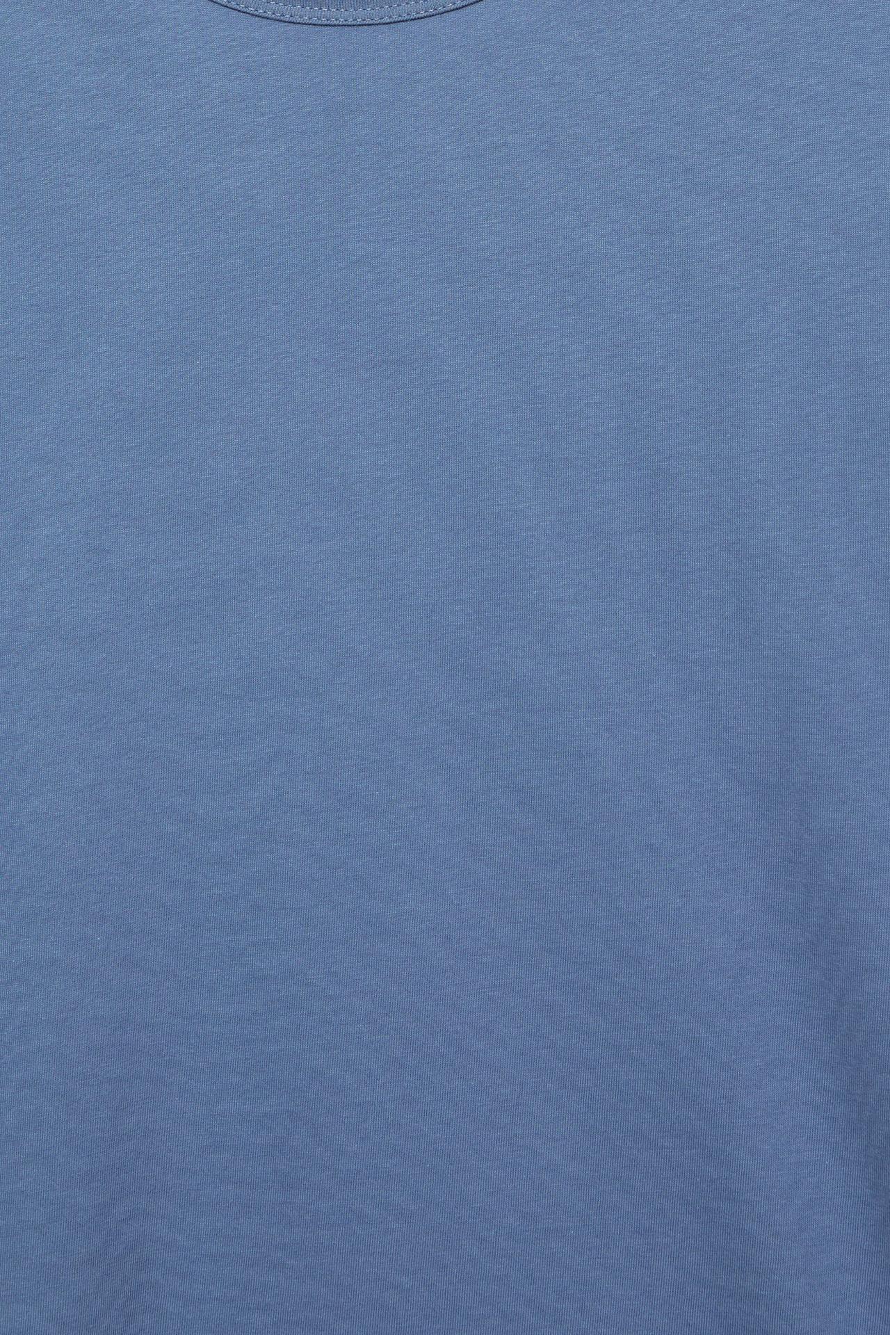 Slim fit basic T-shirt — Blue