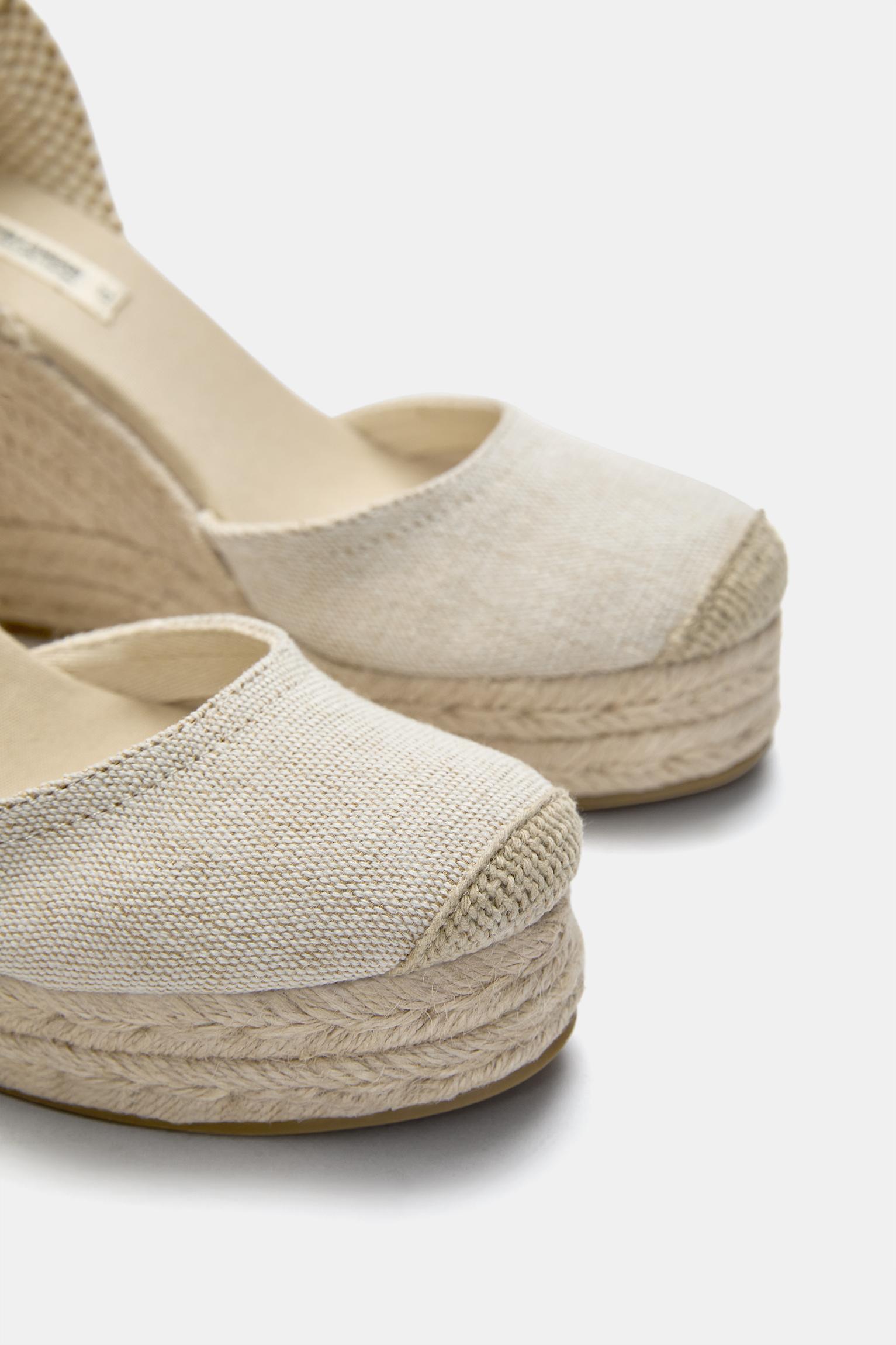 Espadrille wedges — Ecru