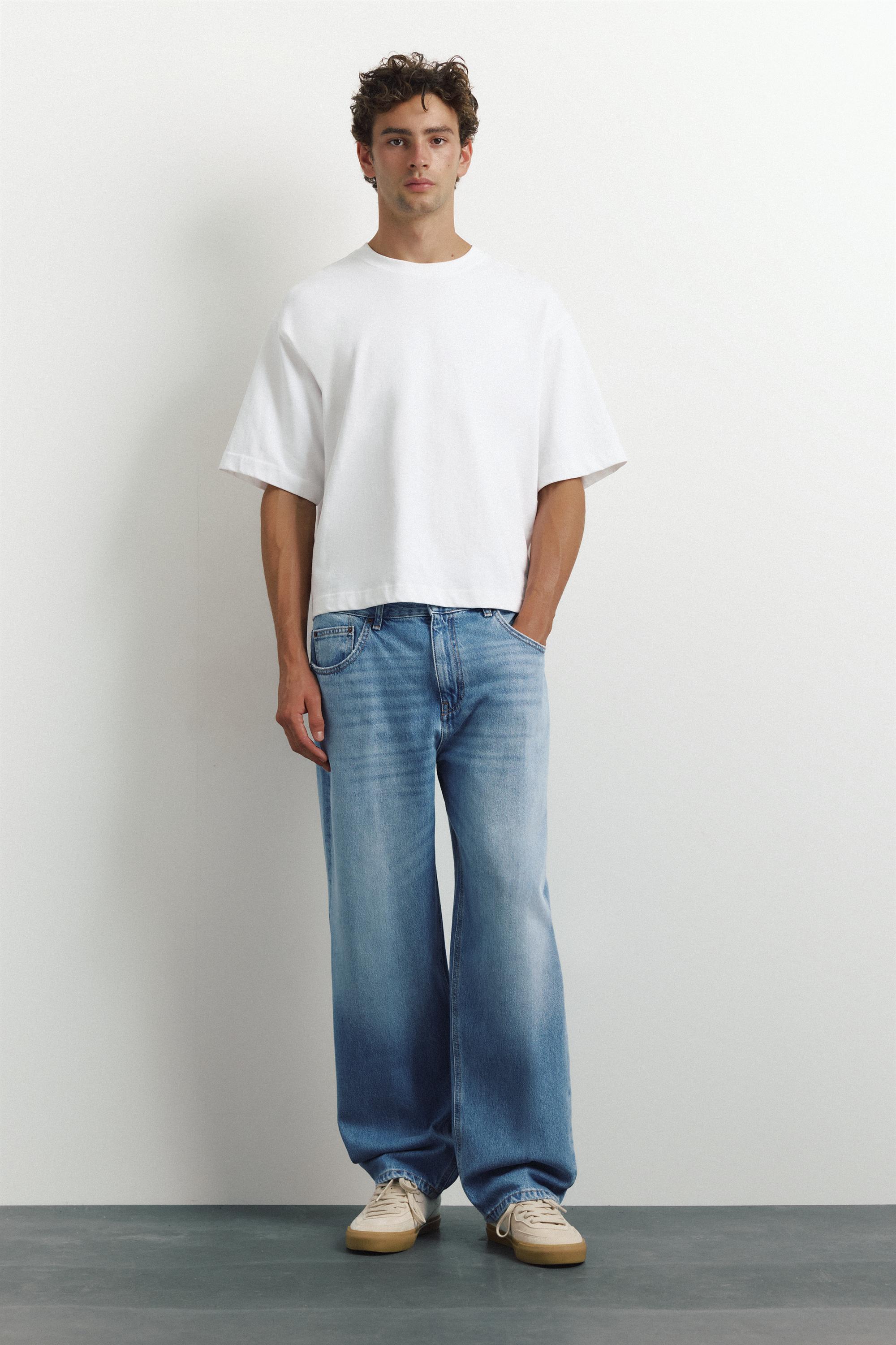 Relaxed baggy jeans — Medium blue