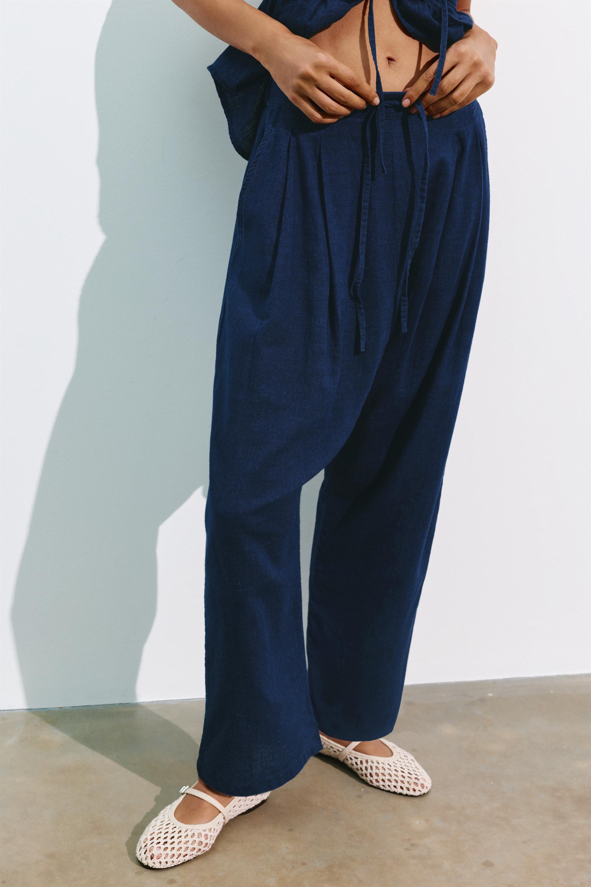 Fluid baggy jeans — Dark blue