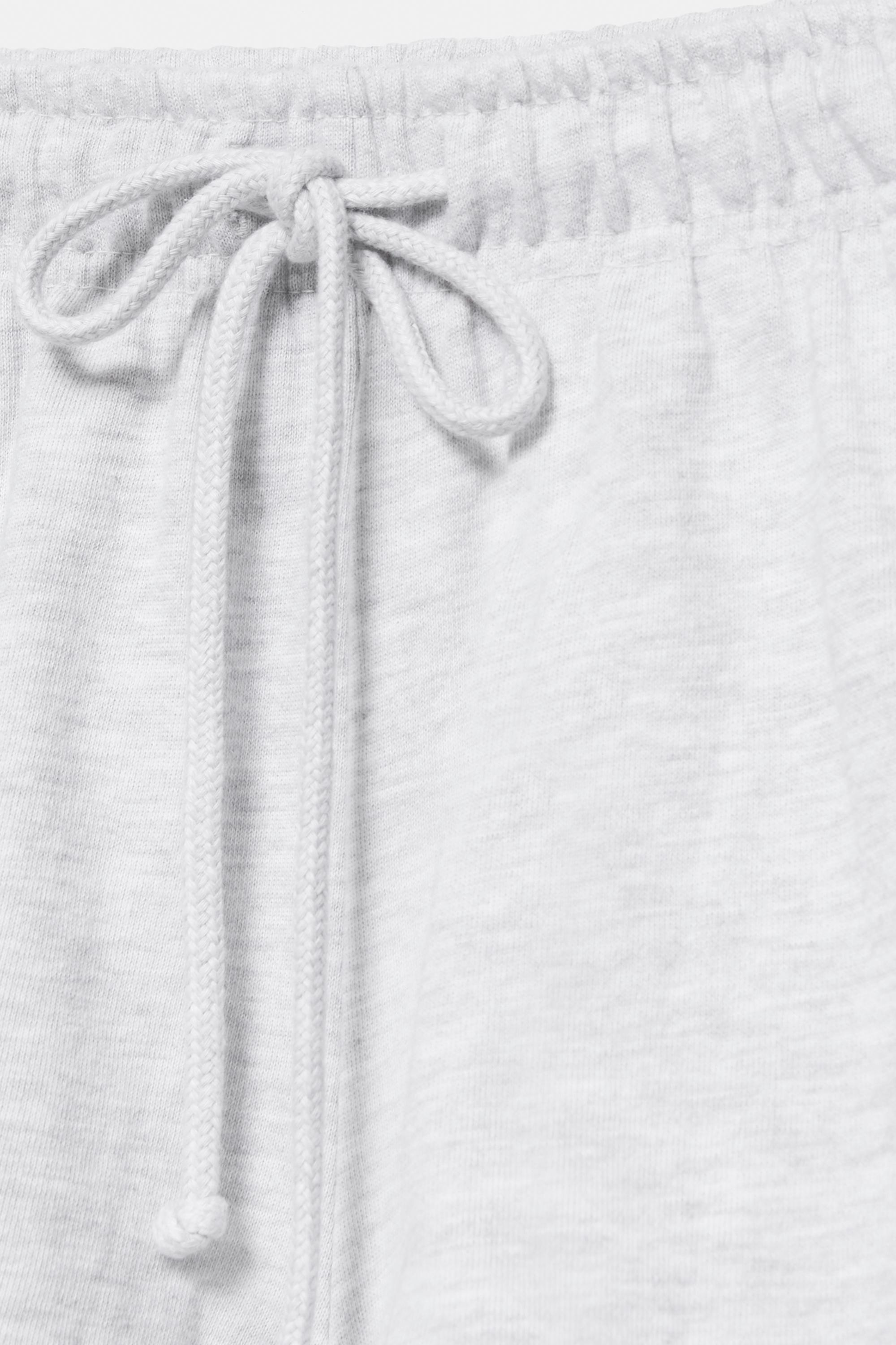 Sports shorts with elastic waist — Grey marl