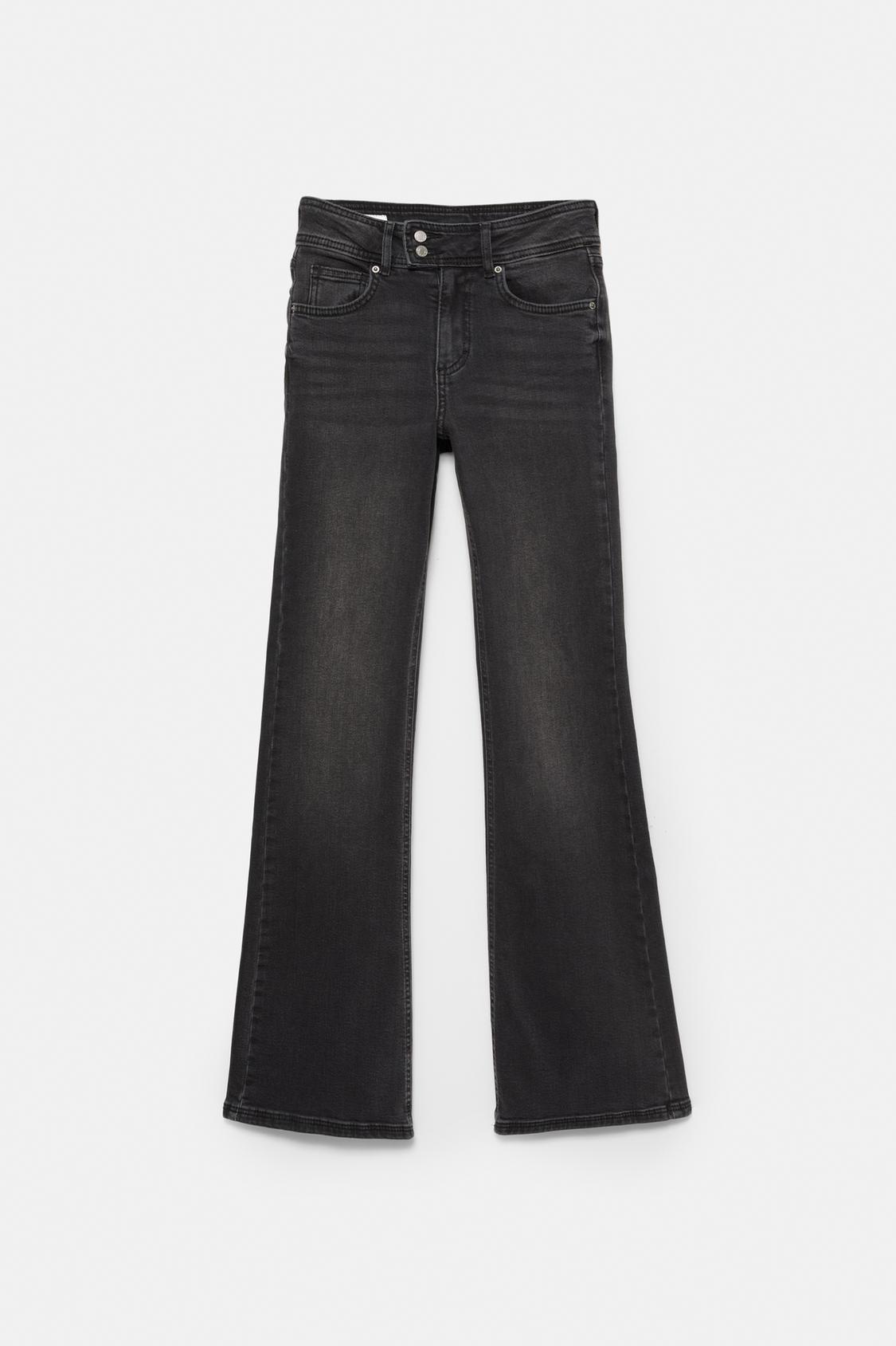Low Waist Jeans Zara Jeans Noir Low-waist Bootcut Jeans PULL&BEAR