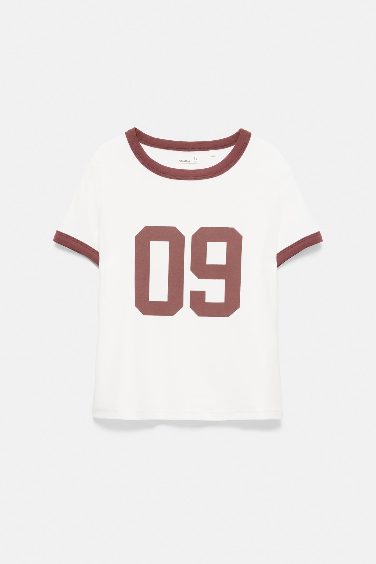 Regular fit number graphic T-shirt — Ice