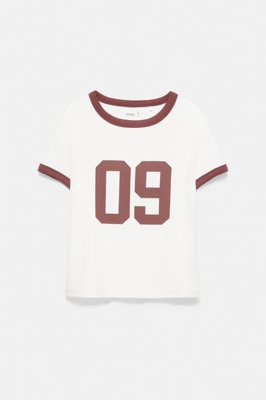 Regular fit number graphic T-shirt — Ice 1
