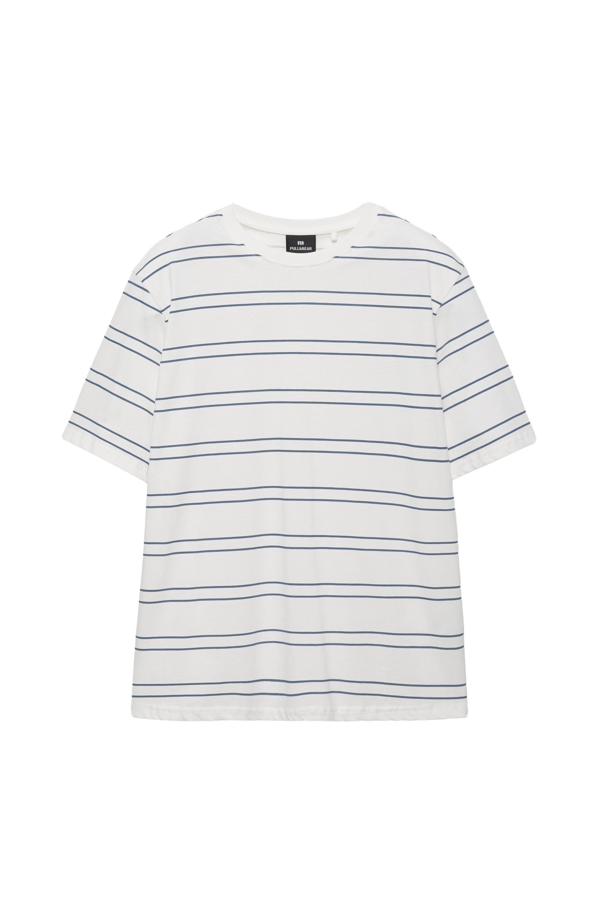 Basic kısa kollu pamuklu tişört - Görsel 106