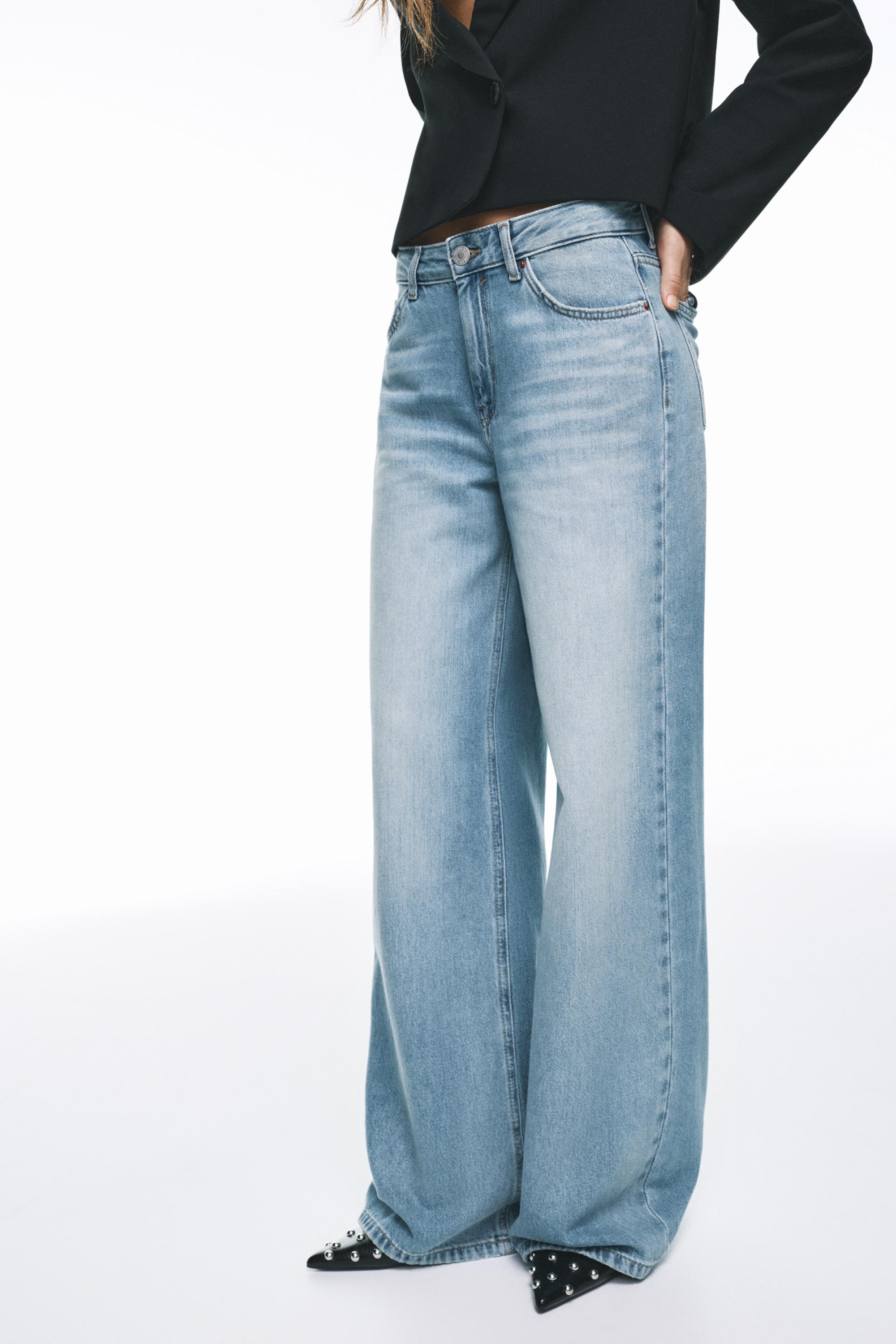 Oversize baggy jeans — Medium blue