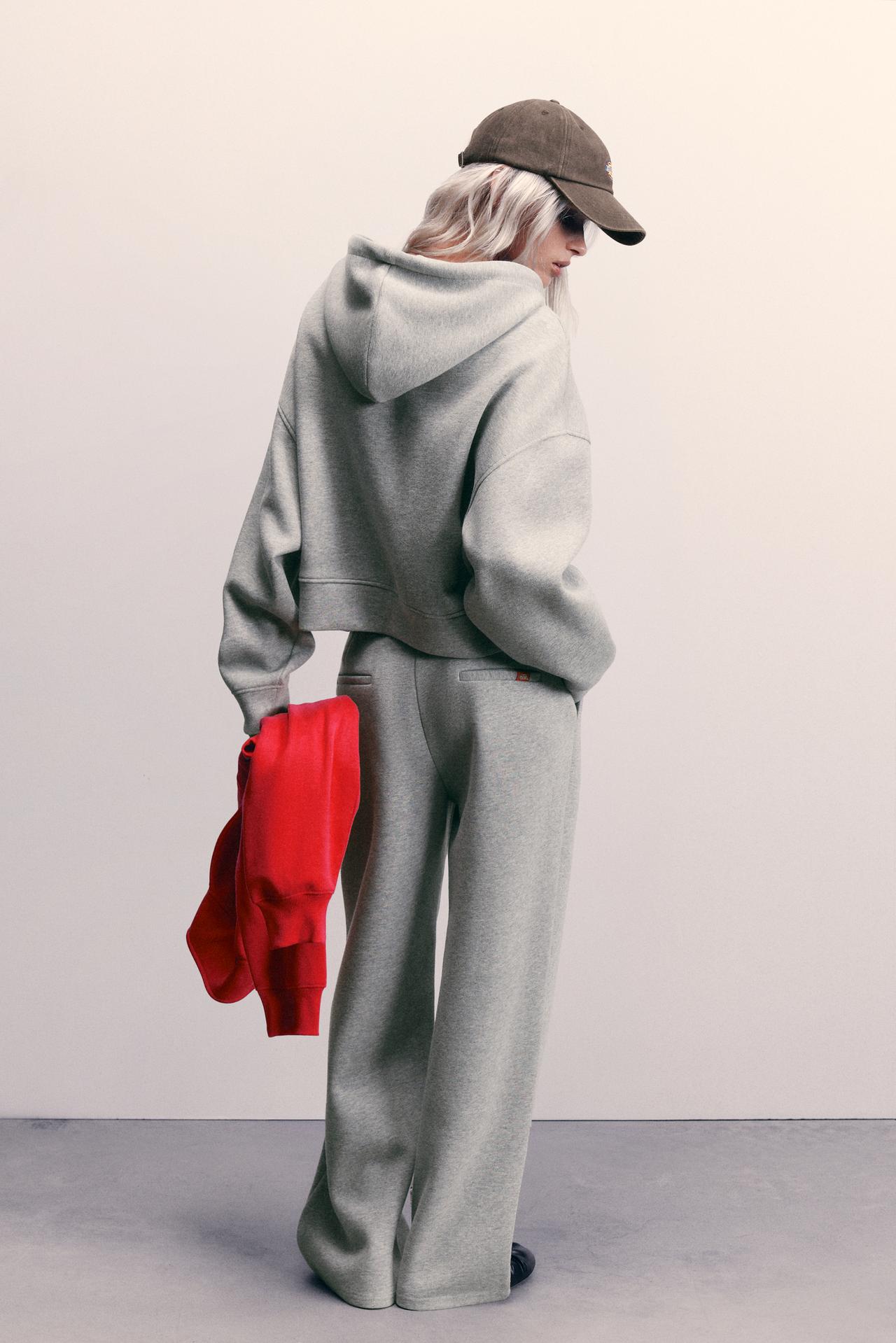 Dickies zip-up sweatshirt with hood — Grey marl