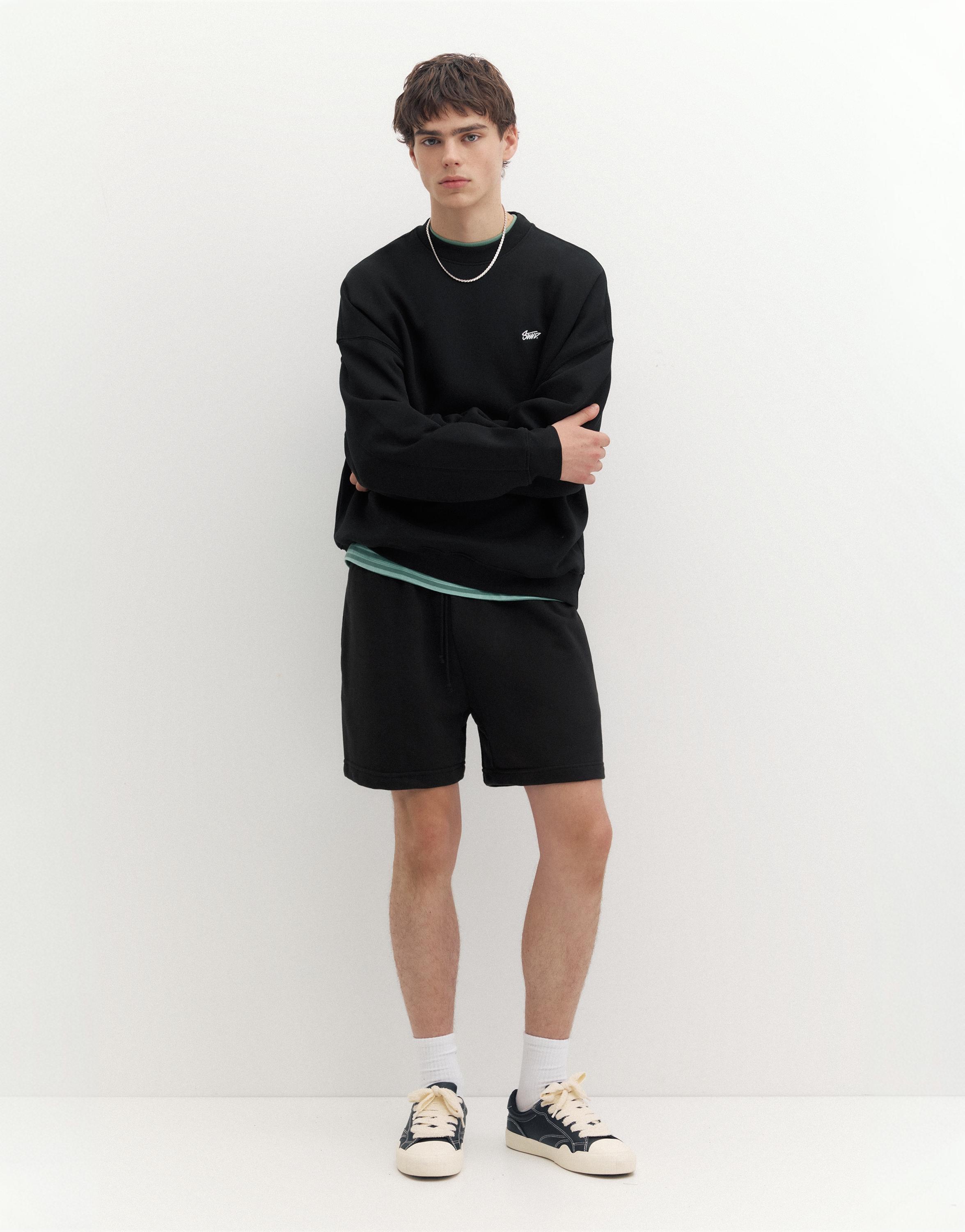 STWD jogger Bermuda shorts — Black