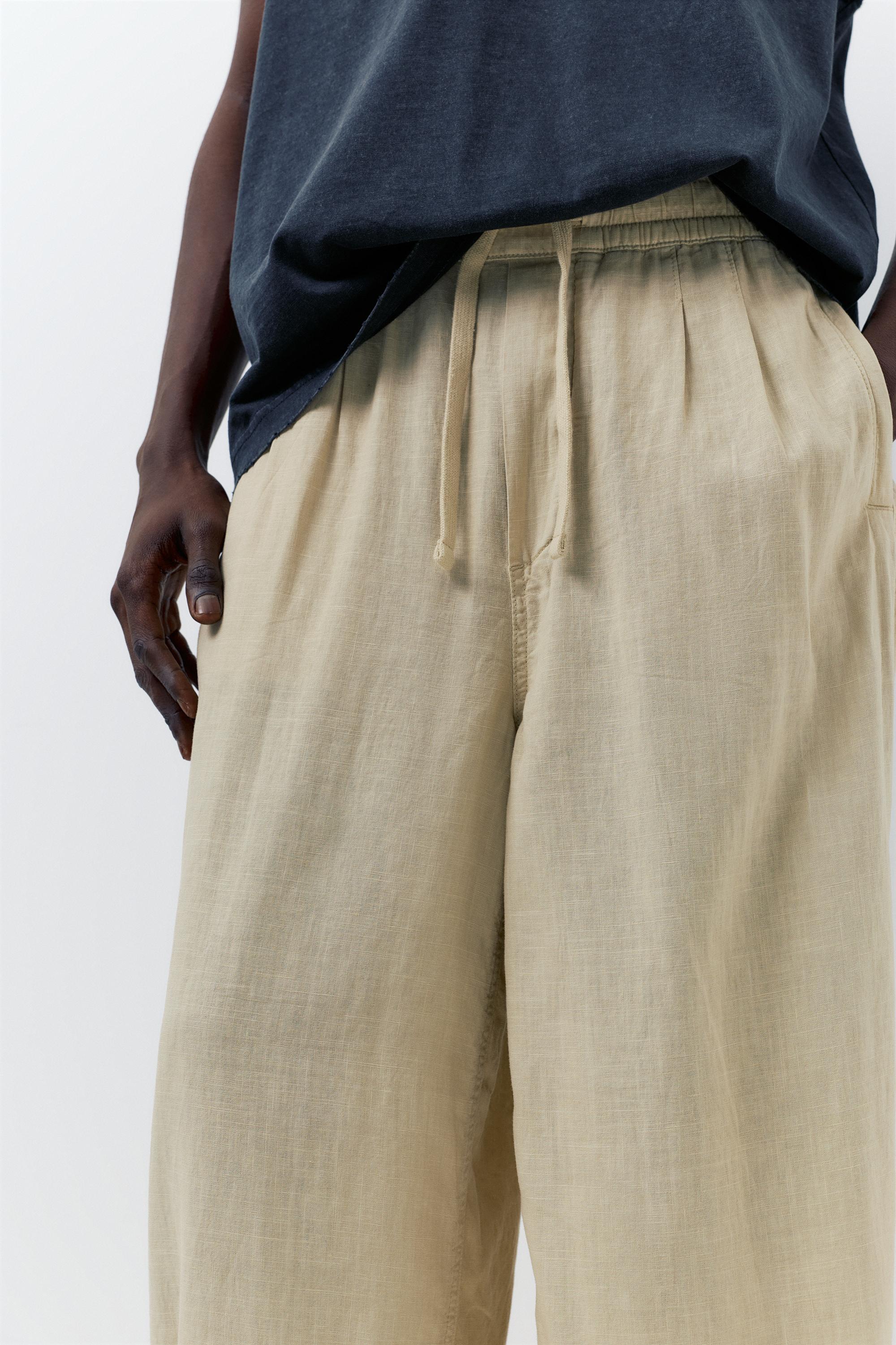 Ketenli jogger pantolon - Görsel 9