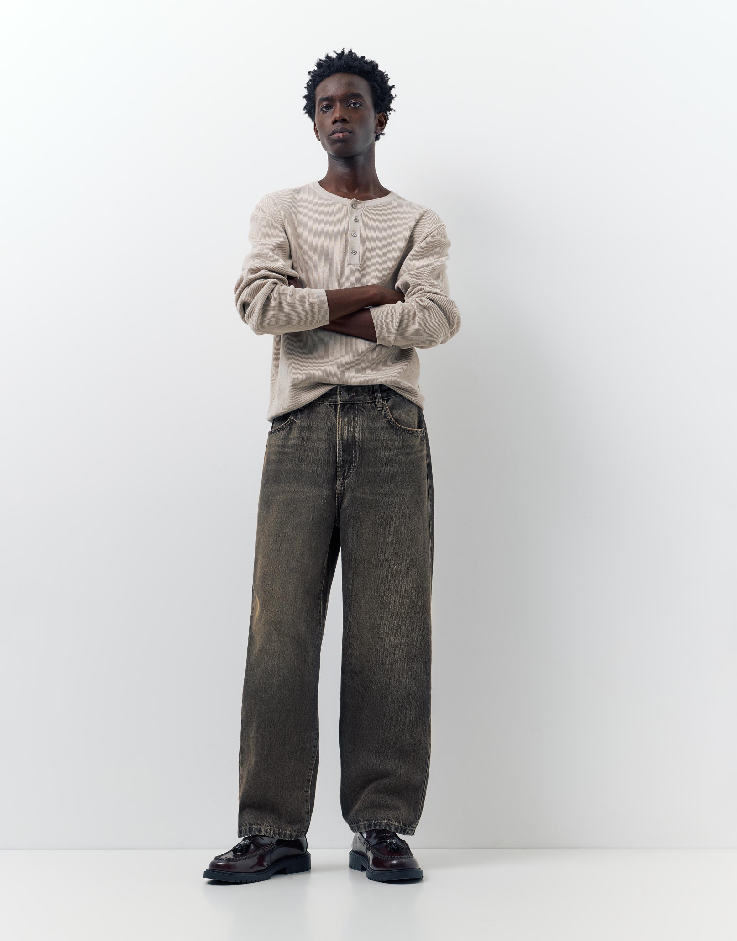 Baggy jeans — Black/Gold