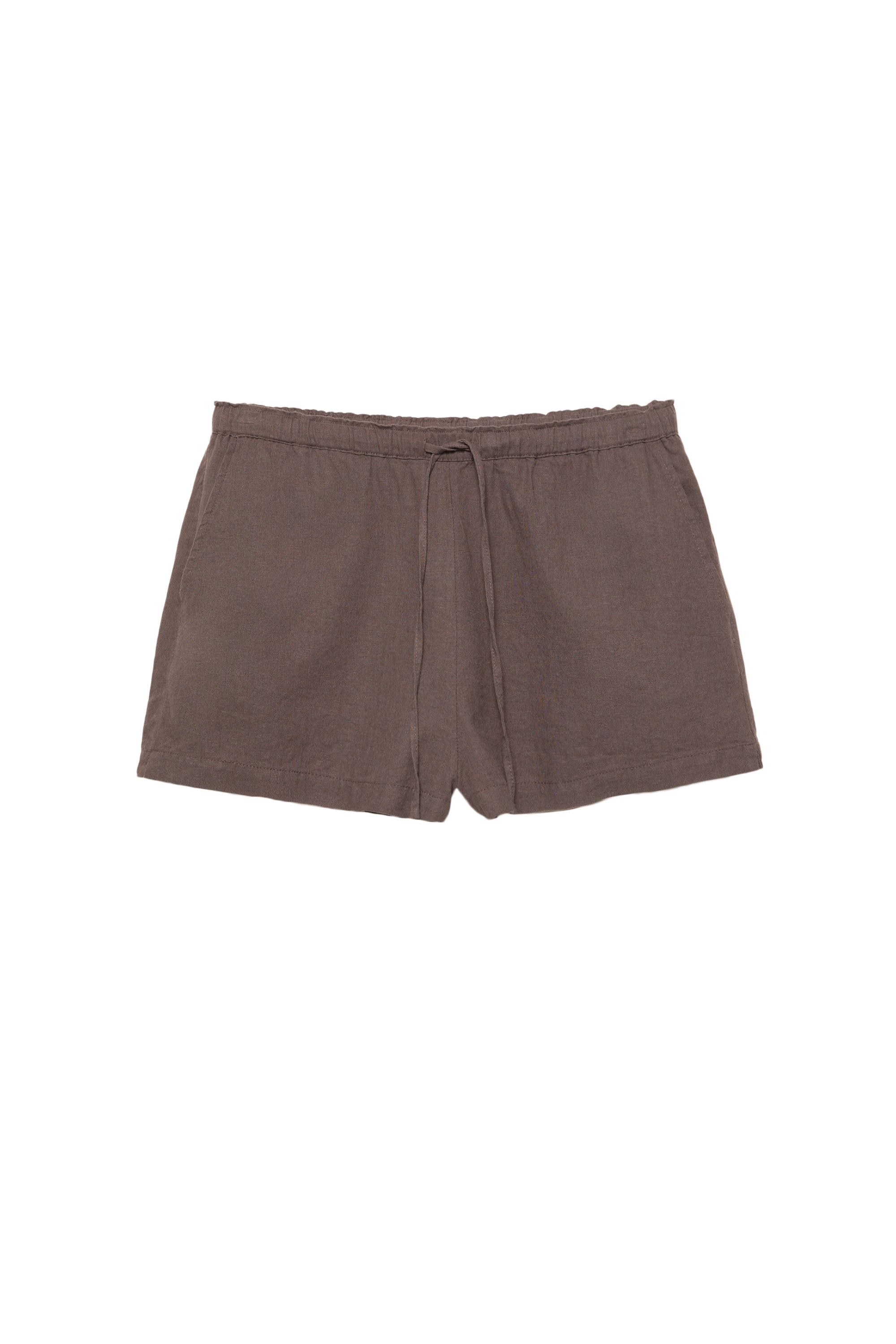 Ketenli şort - Görsel 39