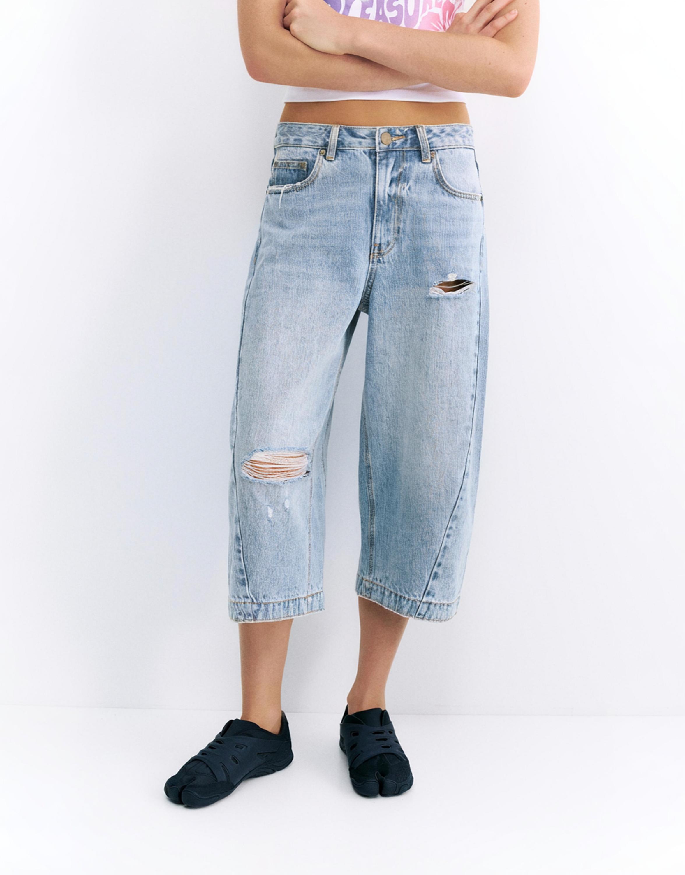 Pleasures x STWD jorts — Medium blue