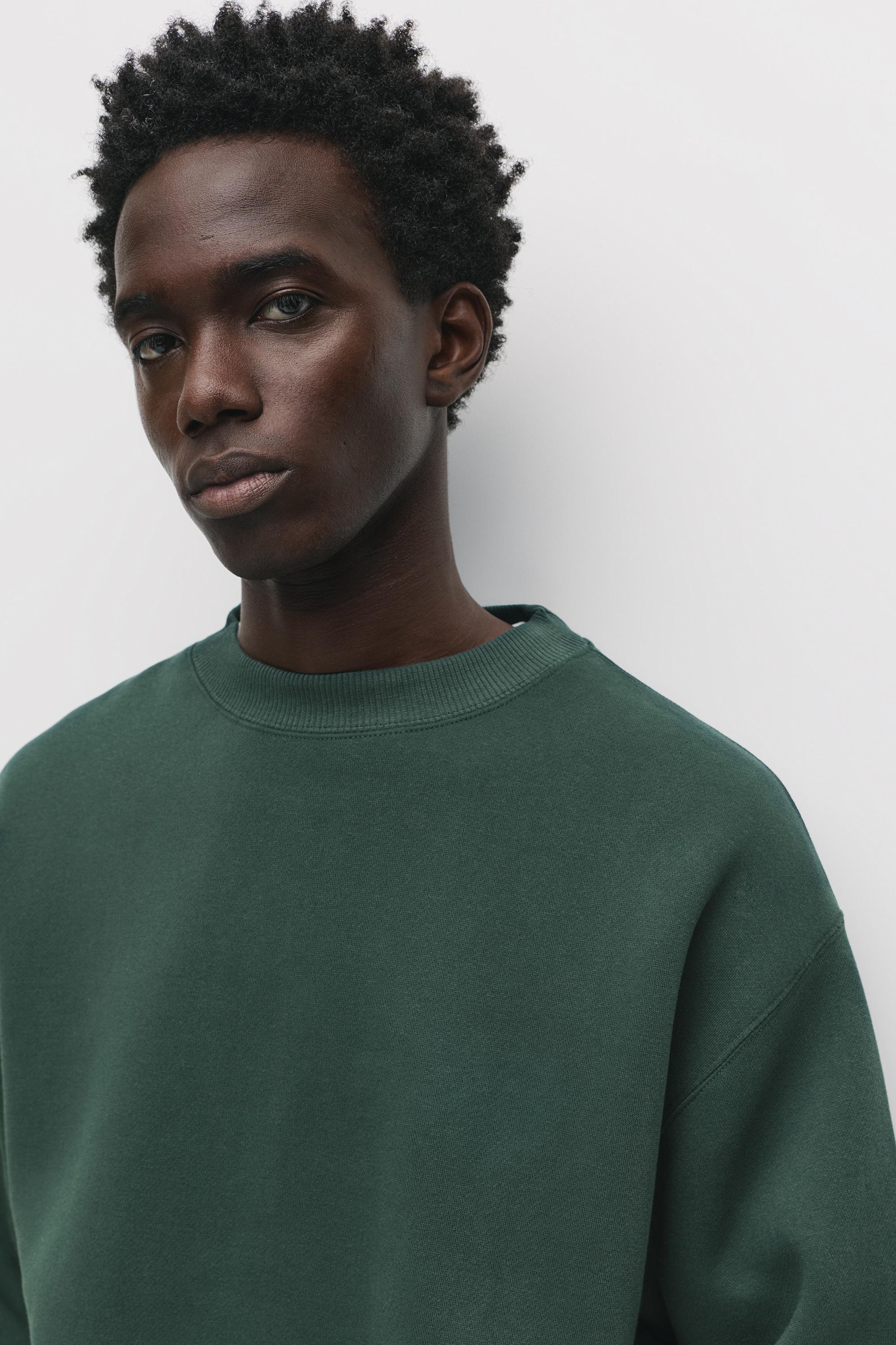 Basic bisiklet yaka sweatshirt - Görsel 88