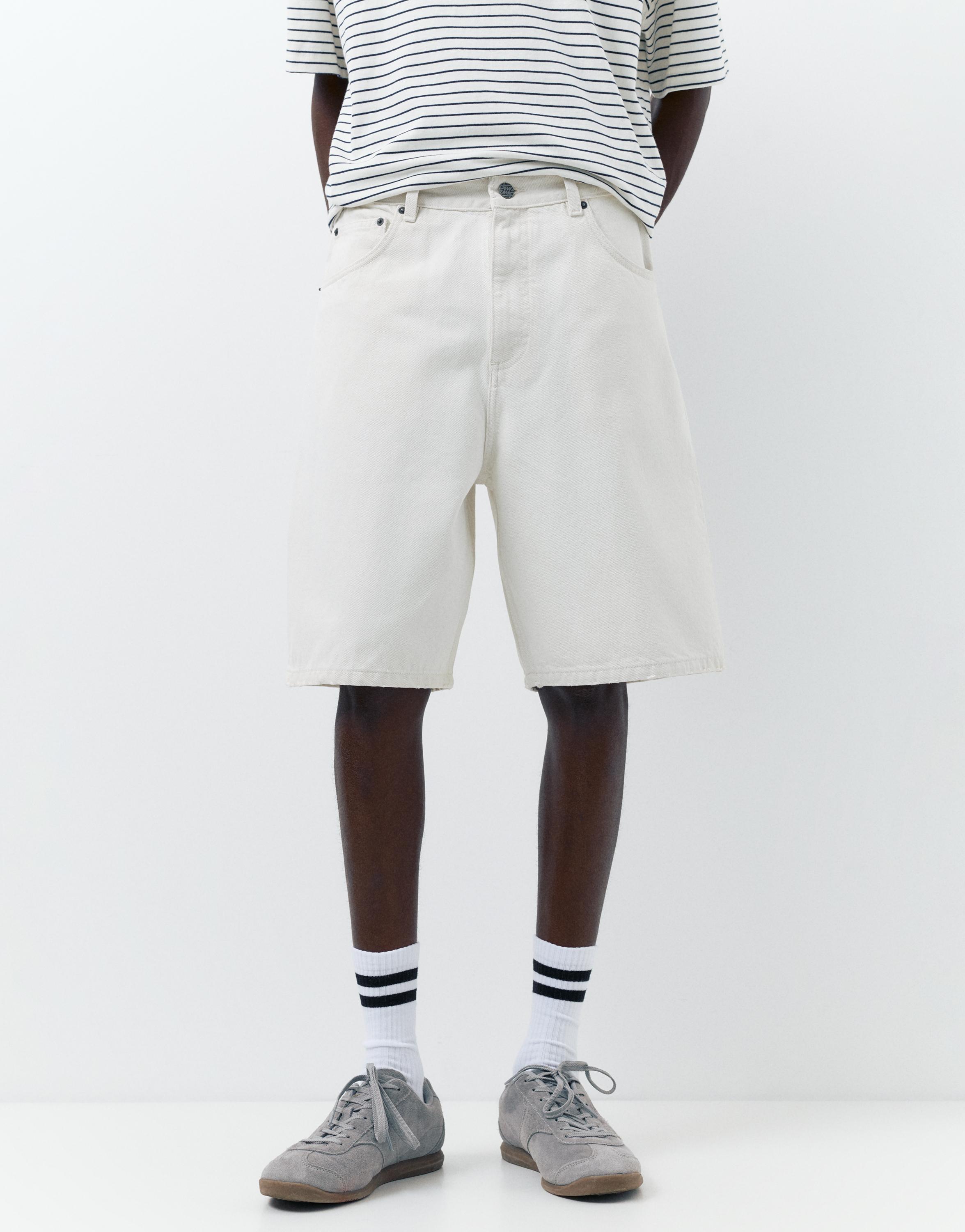 Baggy denim bermuda - Görsel 76