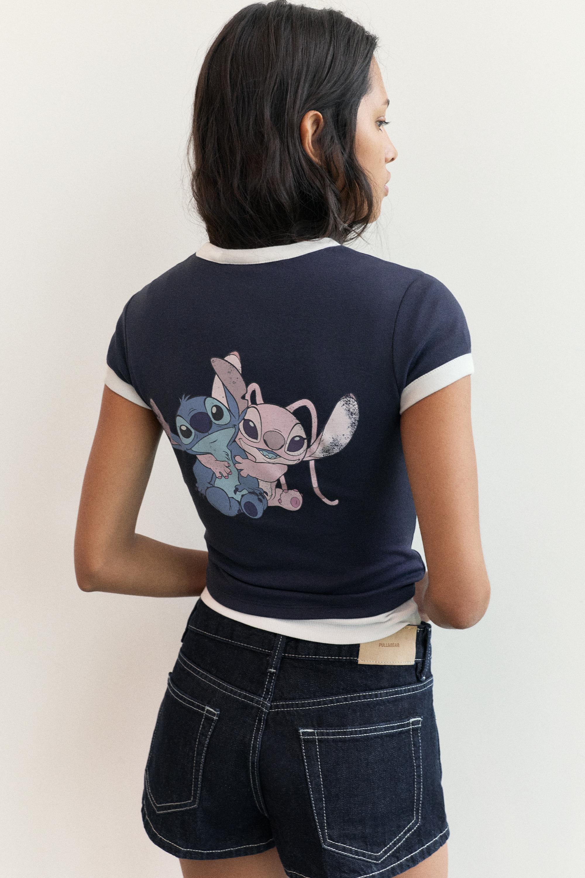 Lilo & Stitch slim fit T-shirt — Navy