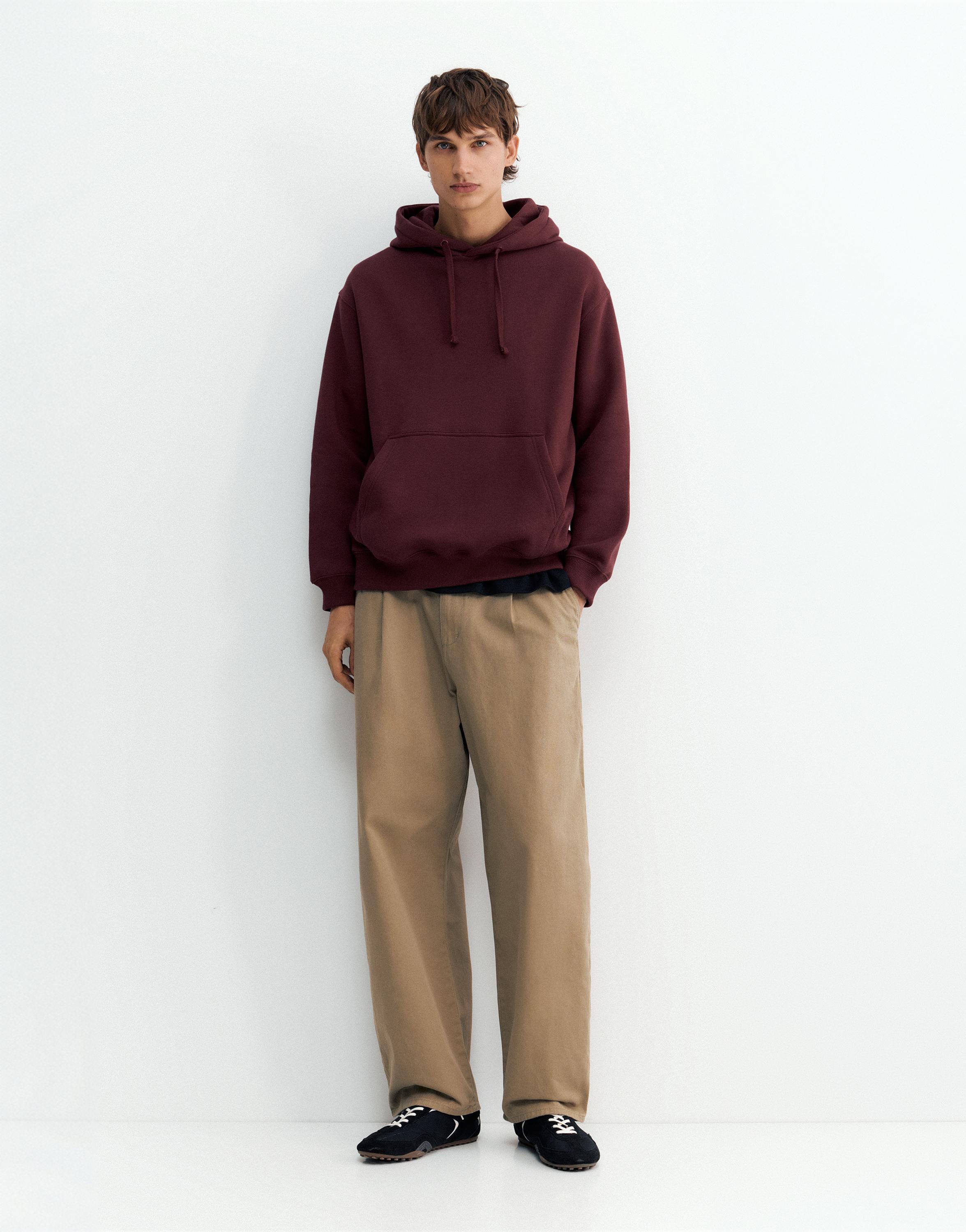 Basic hoodie — Burgundy