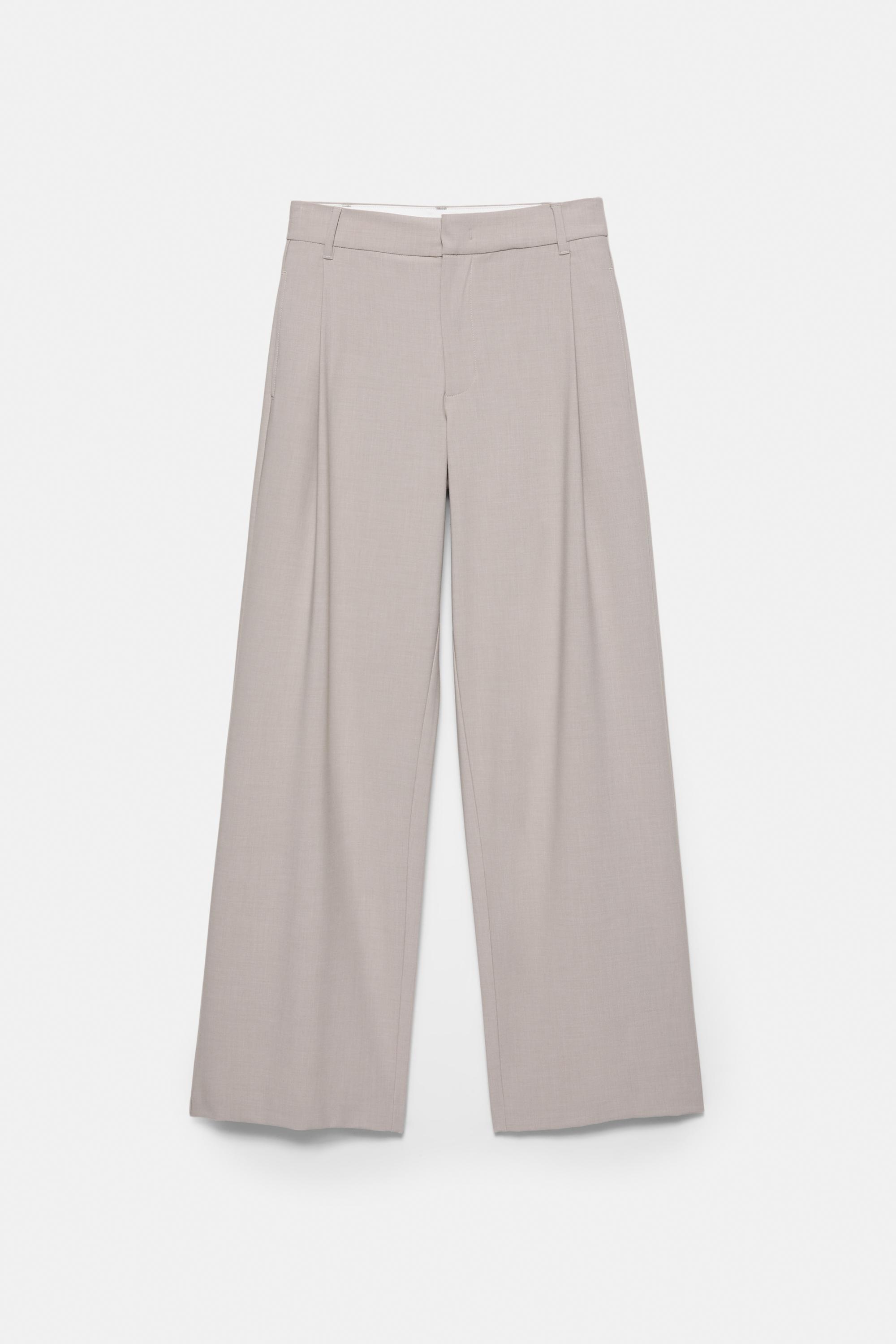 Darted smart trousers — Ecru