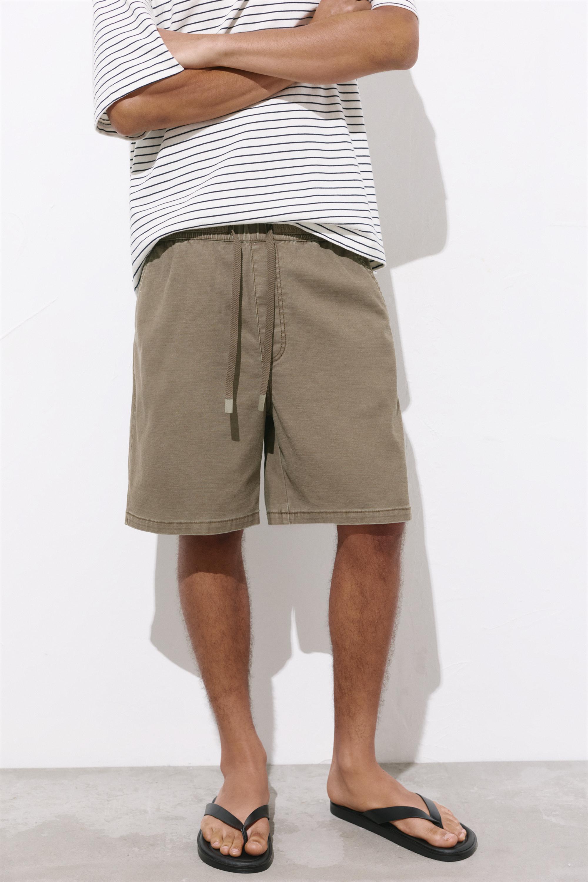 Bermuda sweat shorts — Khaki