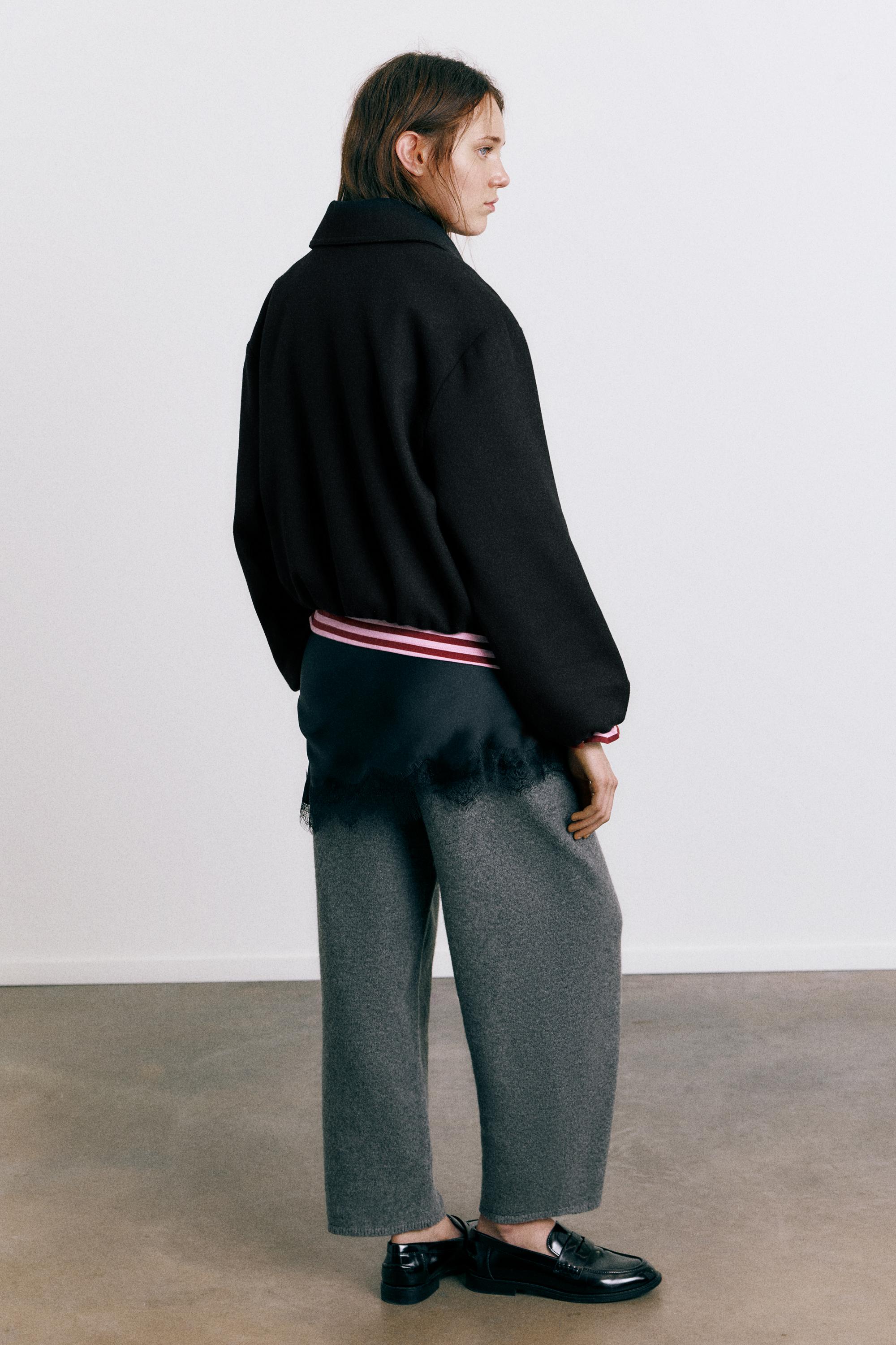 Yumuşak kumaş balon ceket - Görsel 19