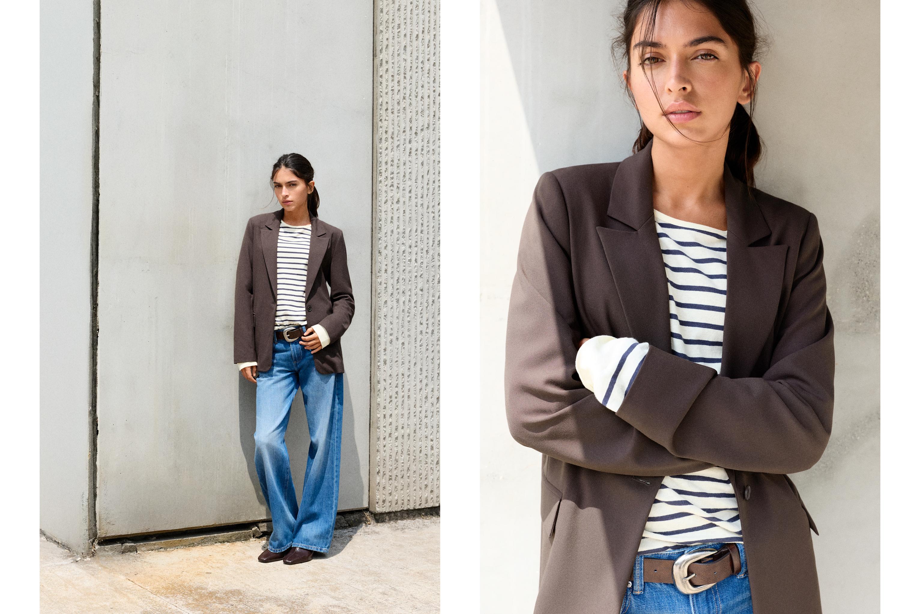 Basic blazer — Brown