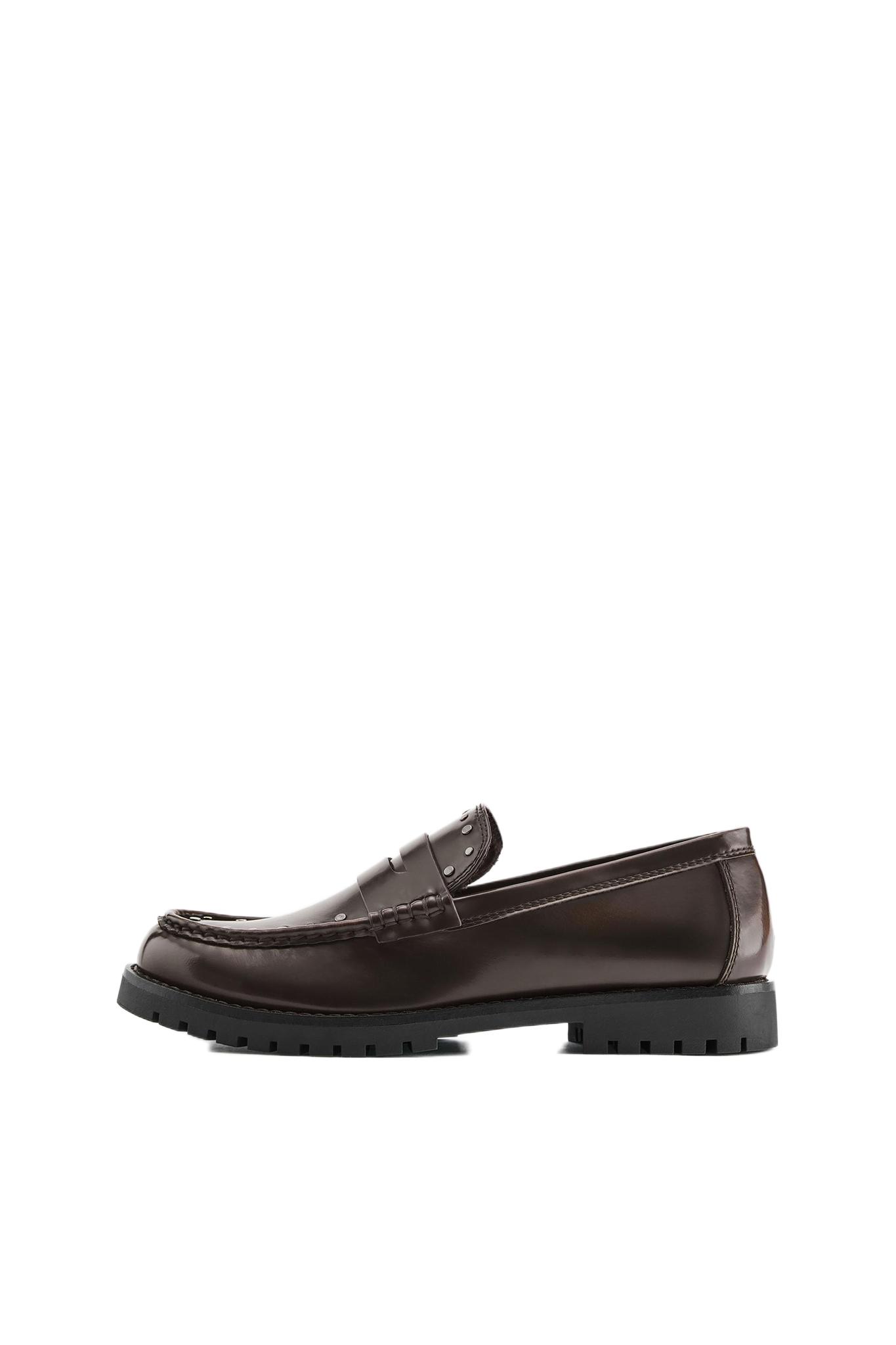 Studded loafers — Brown