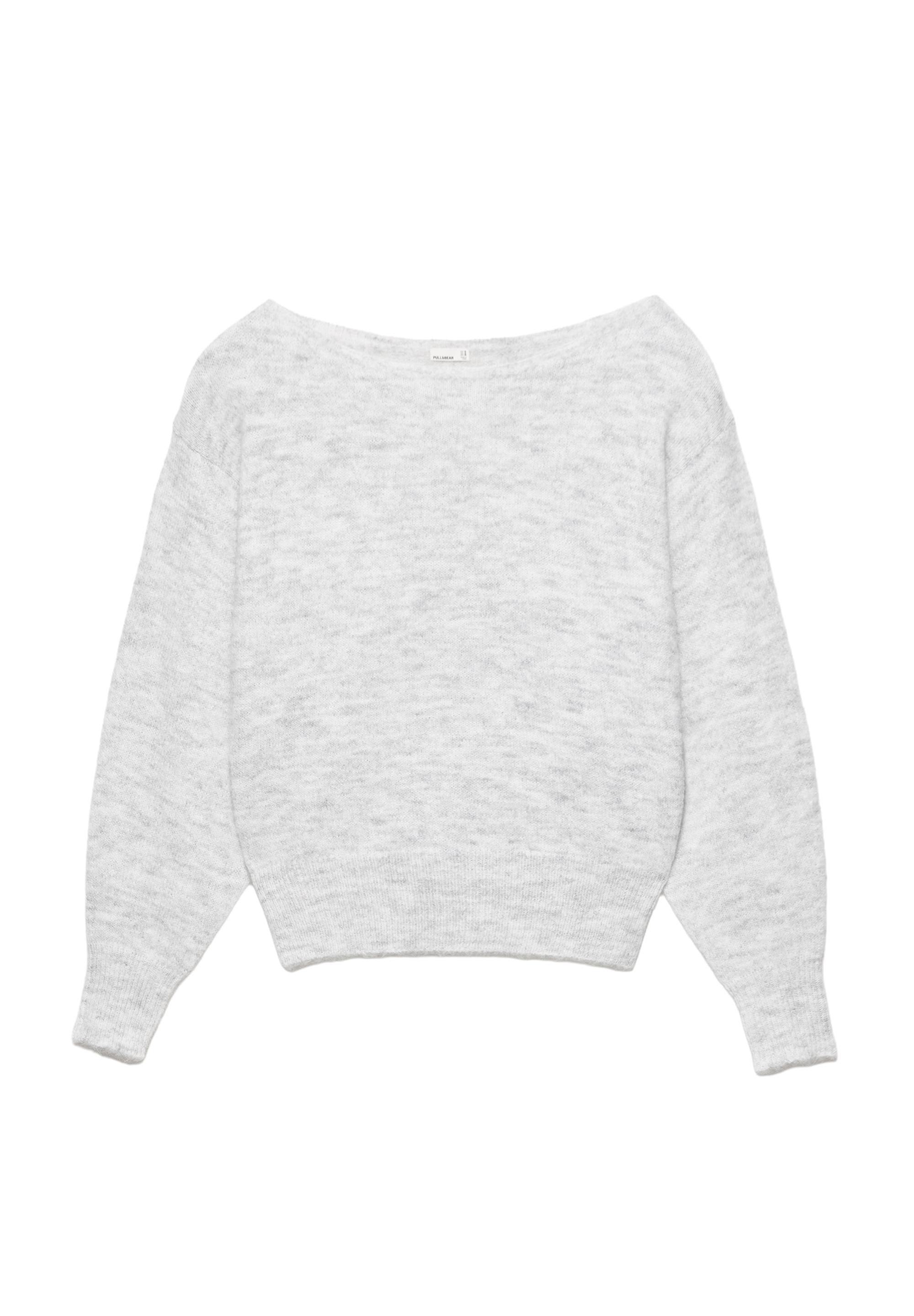 Pull&Bear Asimetrik triko kazak görsel 5