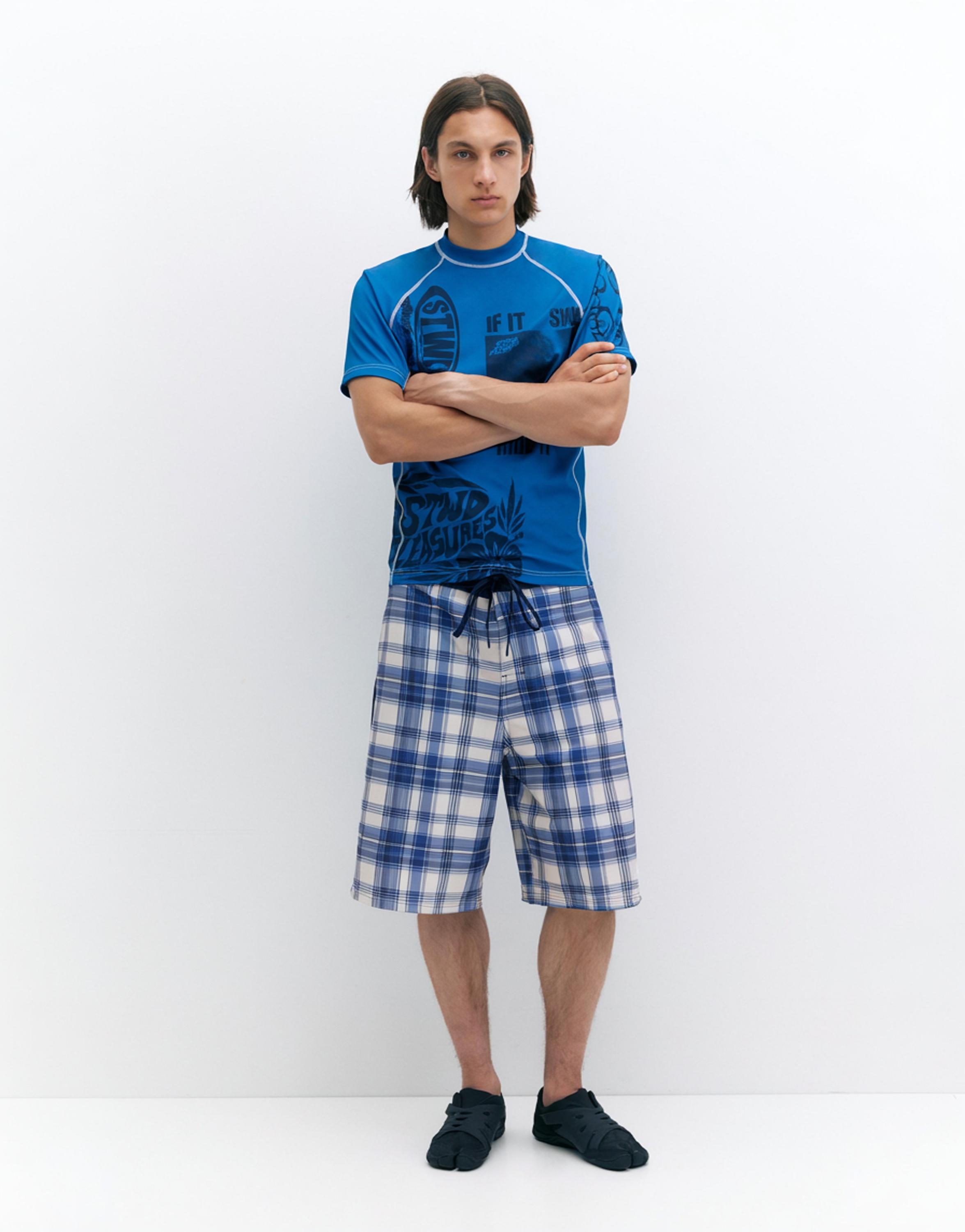 Pleasures x STWD T-shirt — Blue